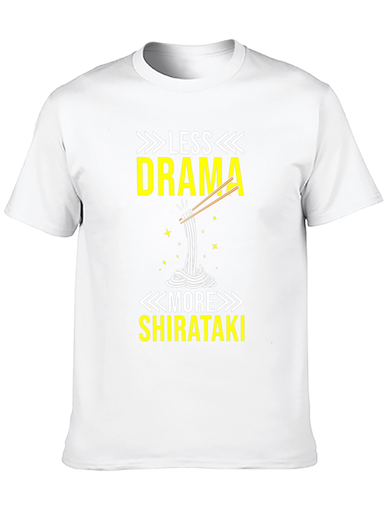 Camiseta Divertida Menos Drama Más Shirataki