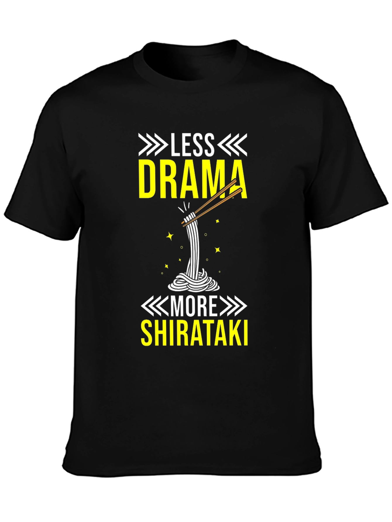 Camiseta Divertida Menos Drama Más Shirataki