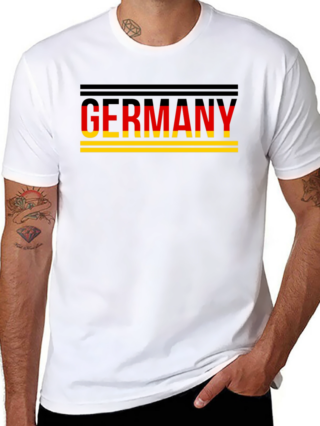 Camiseta Alemania Diseño Moderno para Hombre