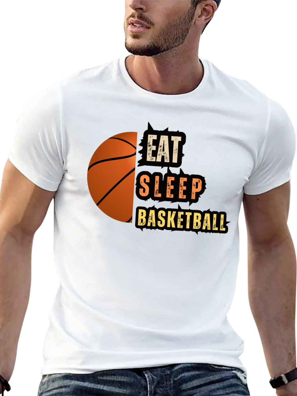 Camiseta Baloncesto: Come Duerme Baloncesto