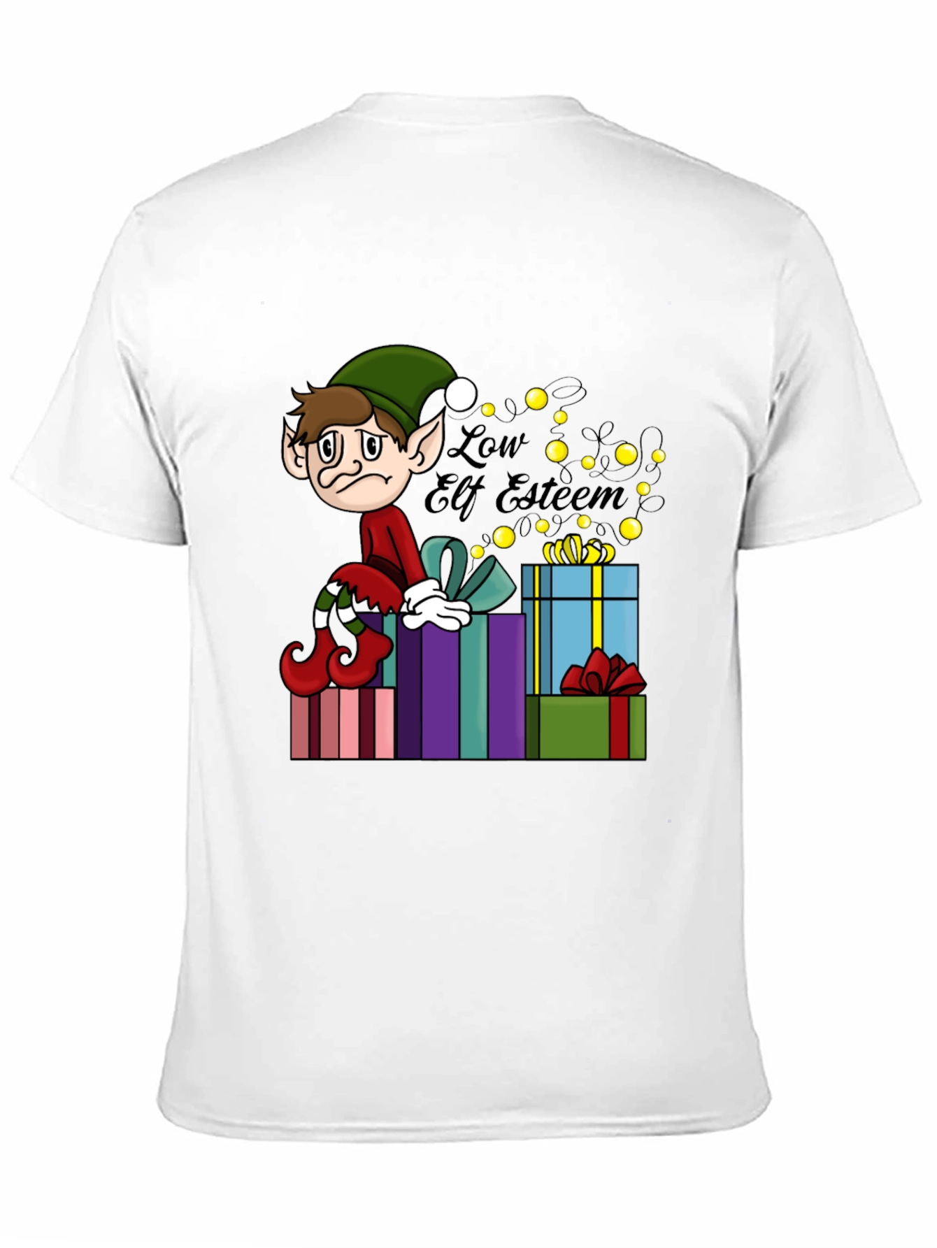 Camiseta Gráfica Navideña Low Elf Esteem