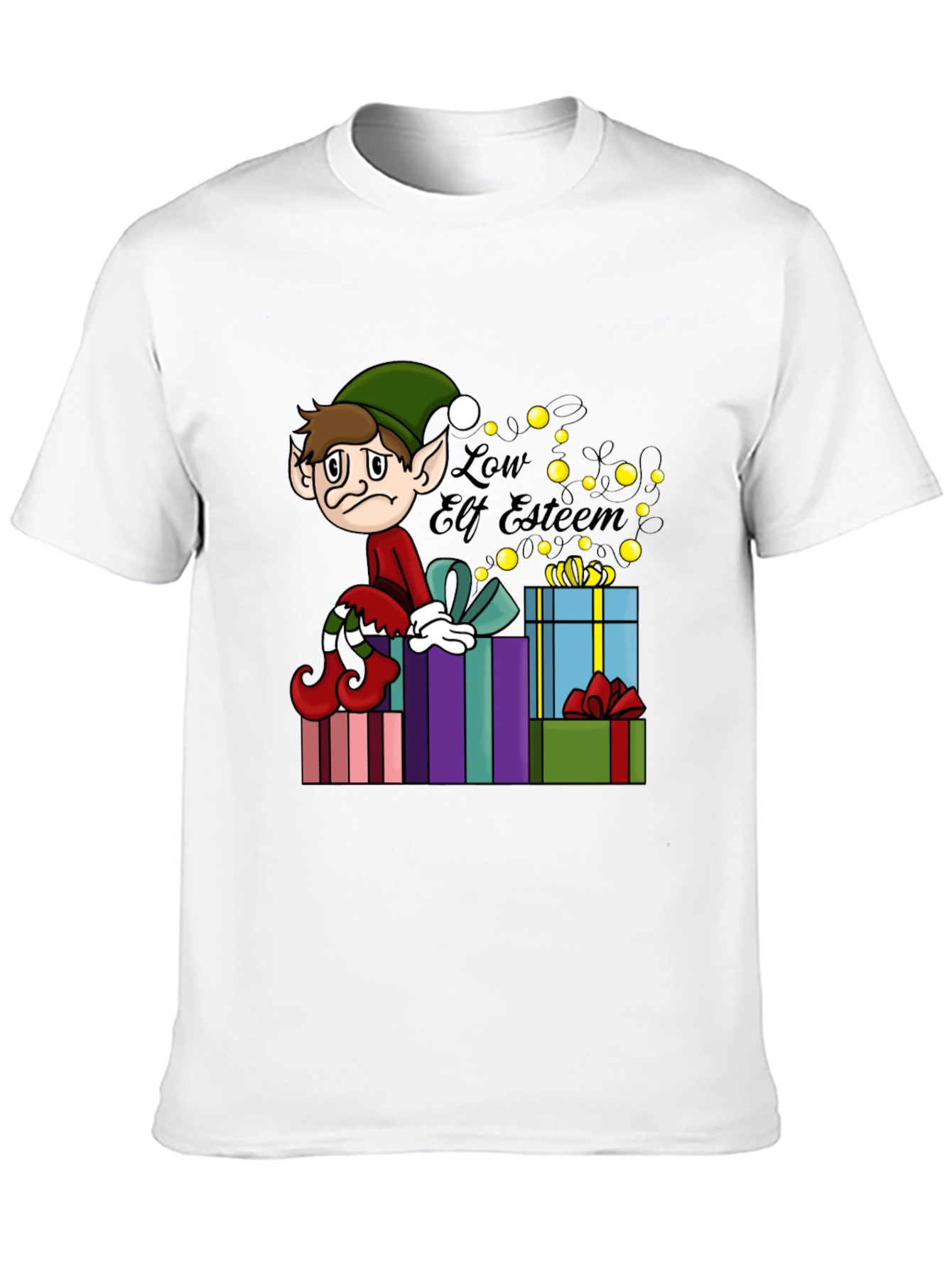 Camiseta Gráfica Navideña Low Elf Esteem