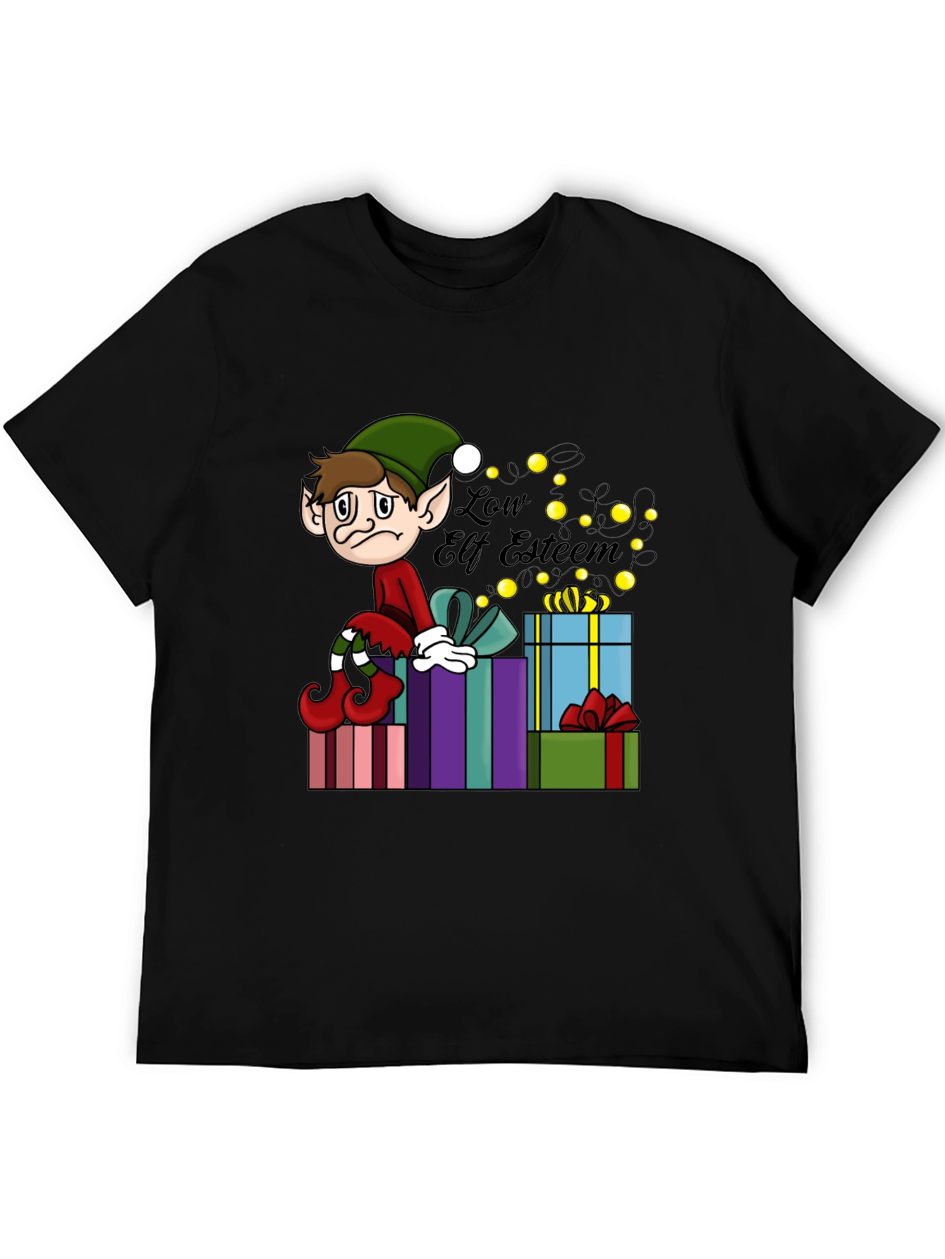 Camiseta Gráfica Navideña Low Elf Esteem
