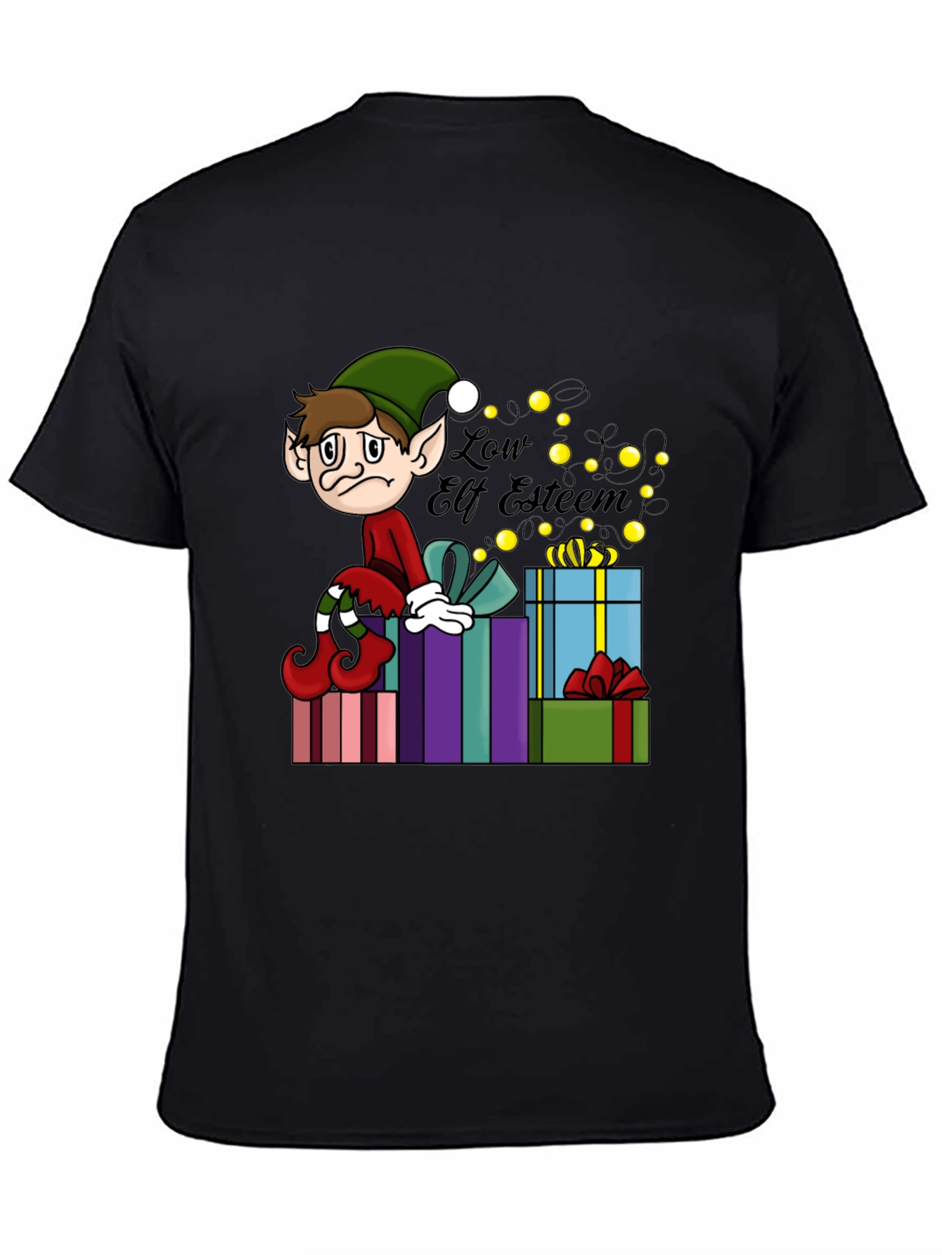 Camiseta Gráfica Navideña Low Elf Esteem