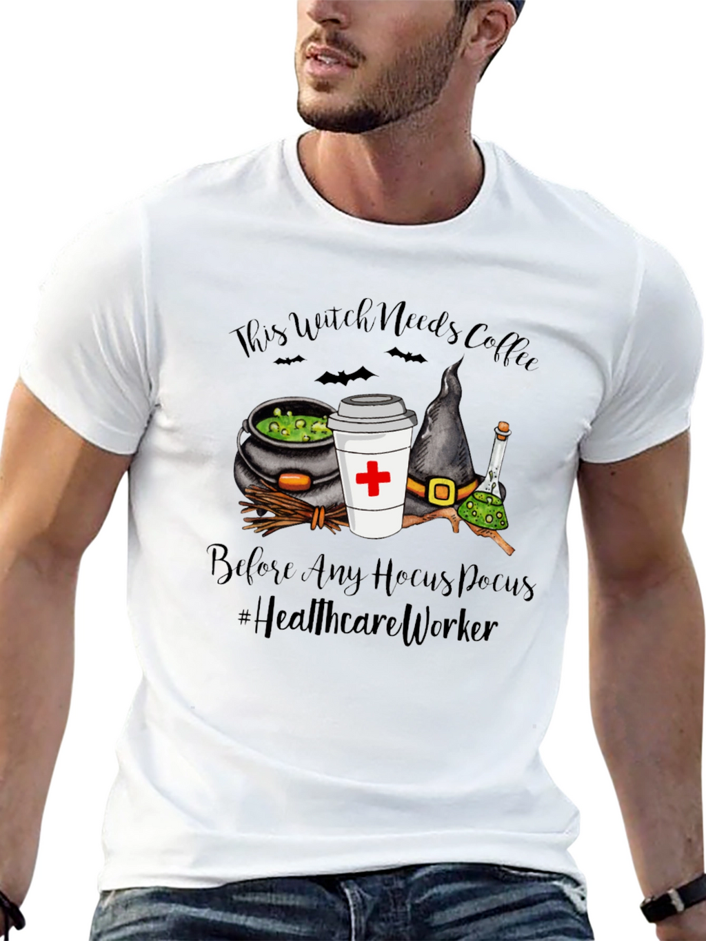 Camiseta Esta Bruja Necesita Café