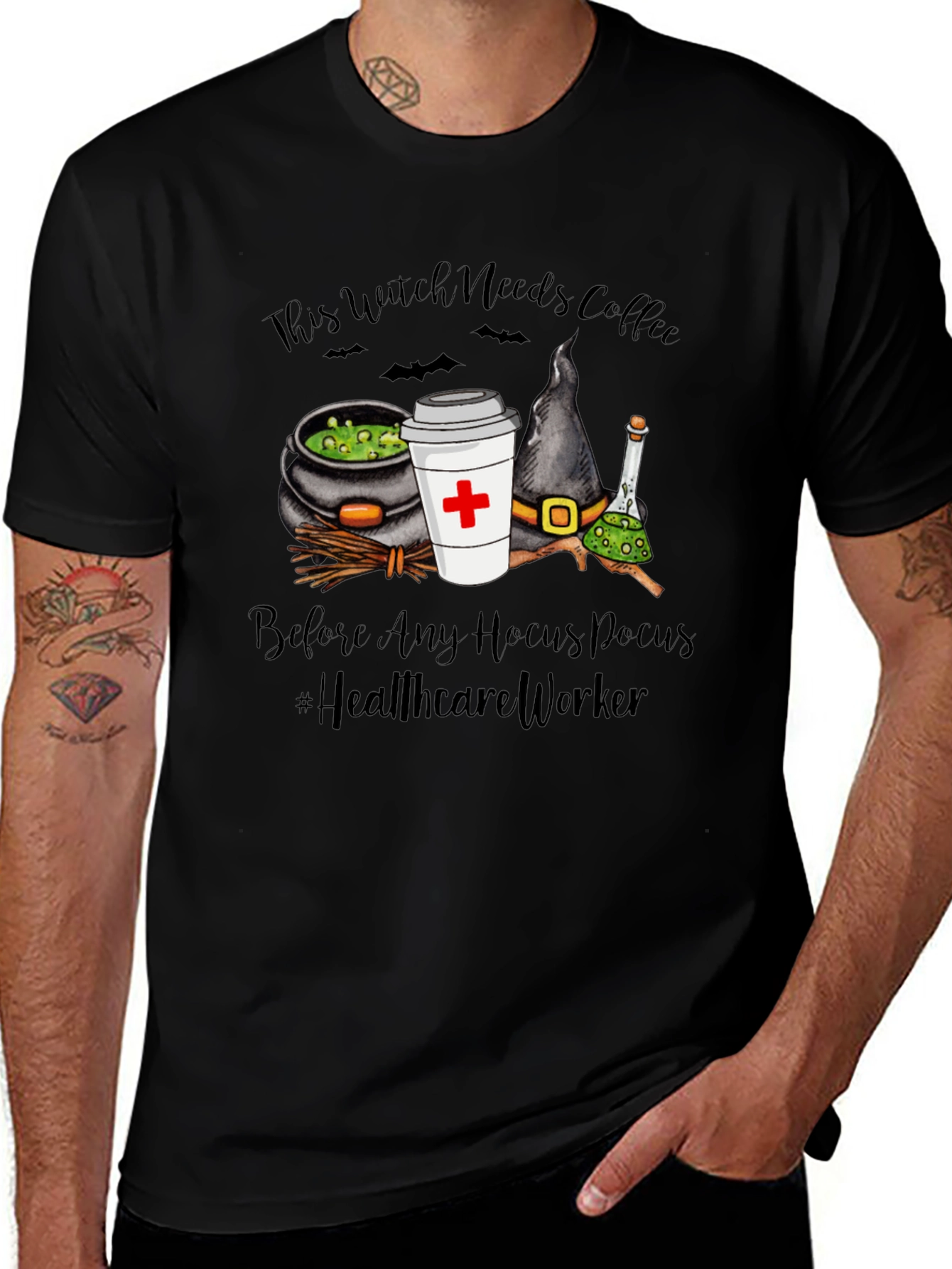 Camiseta Esta Bruja Necesita Café
