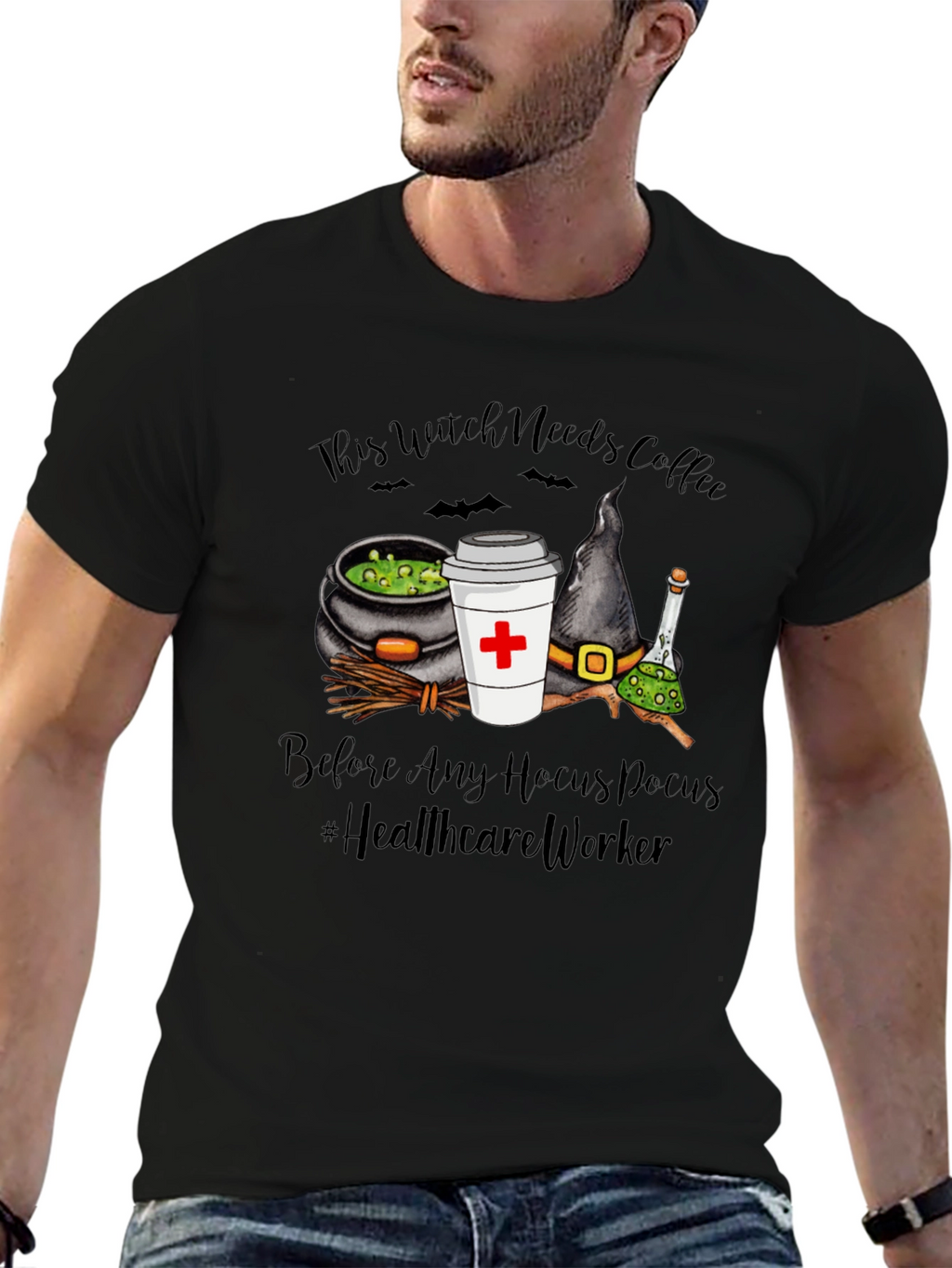 Camiseta Esta Bruja Necesita Café