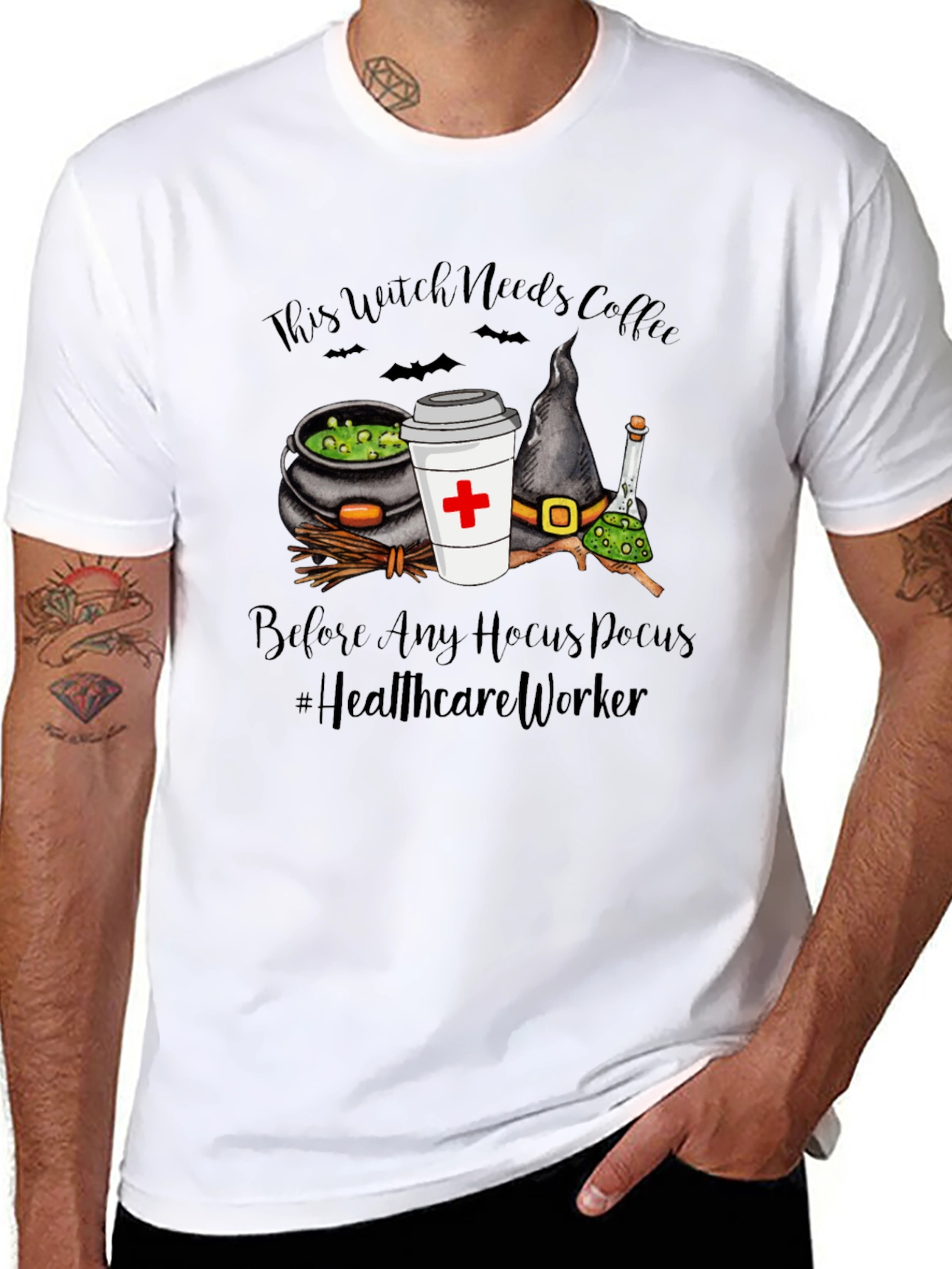 Camiseta Esta Bruja Necesita Café