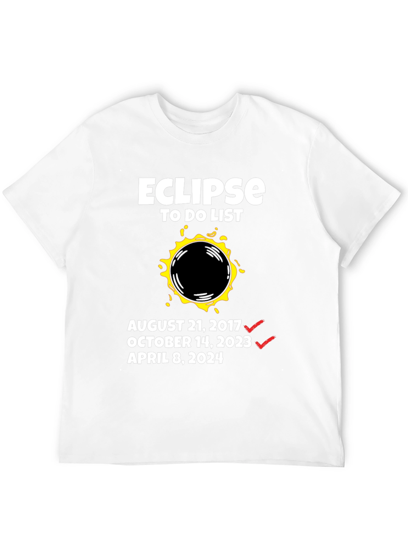 Camiseta Eclipse Solar - Lista de Tareas