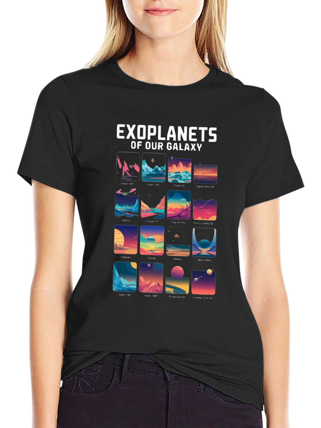 Camiseta Gráfica Exoplanetas de Nuestra Galaxia
