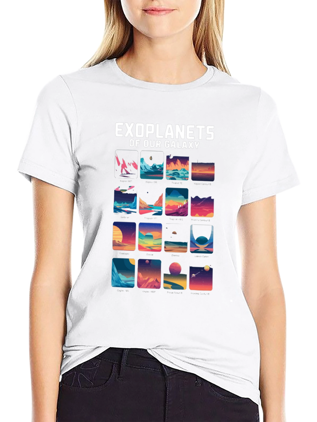 Camiseta Gráfica Exoplanetas de Nuestra Galaxia