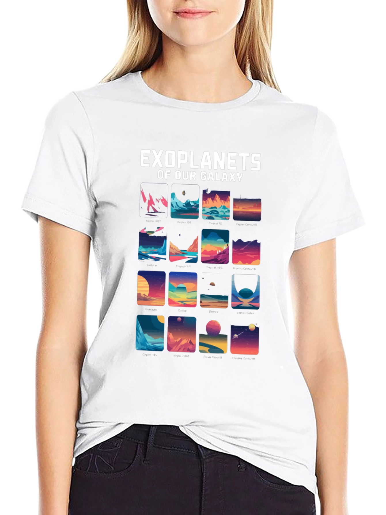 Camiseta Gráfica Exoplanetas de Nuestra Galaxia