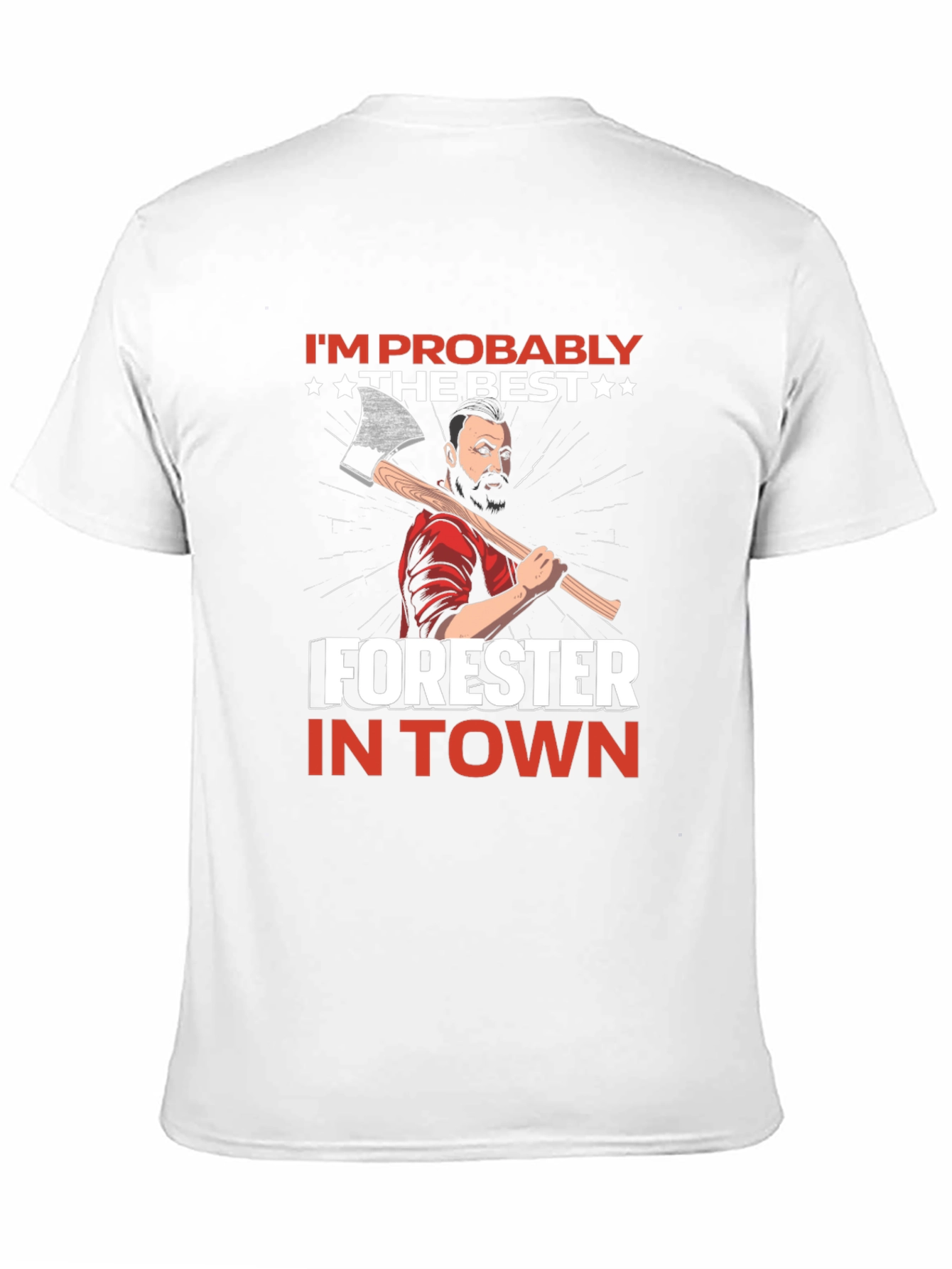 Camiseta Hombre: El Mejor Leñador del Pueblo