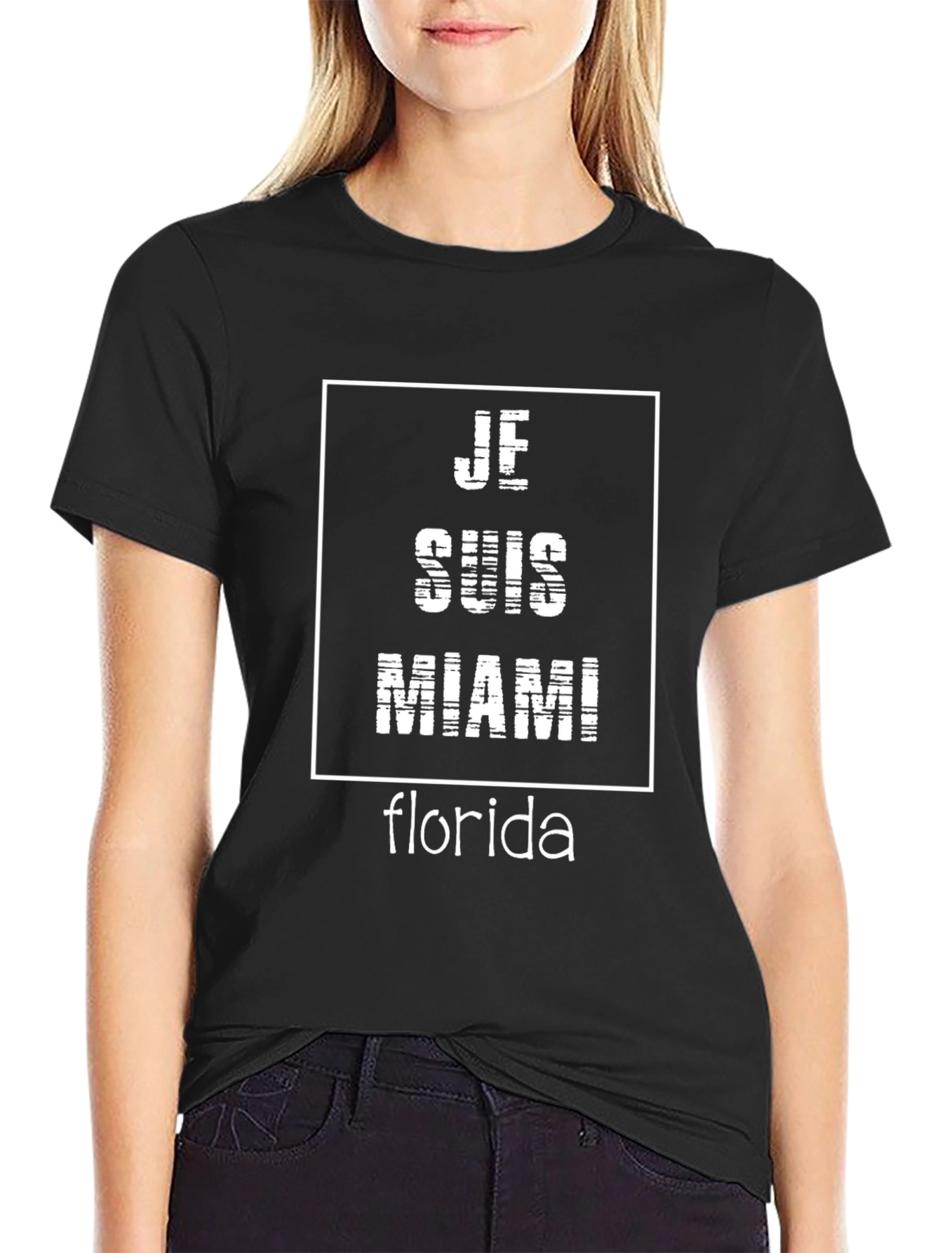 Camiseta Hombre Je Suis Miami Florida