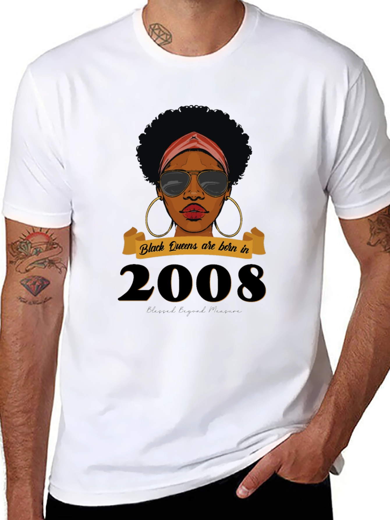 Camiseta Black Queens Nacidas en 2008