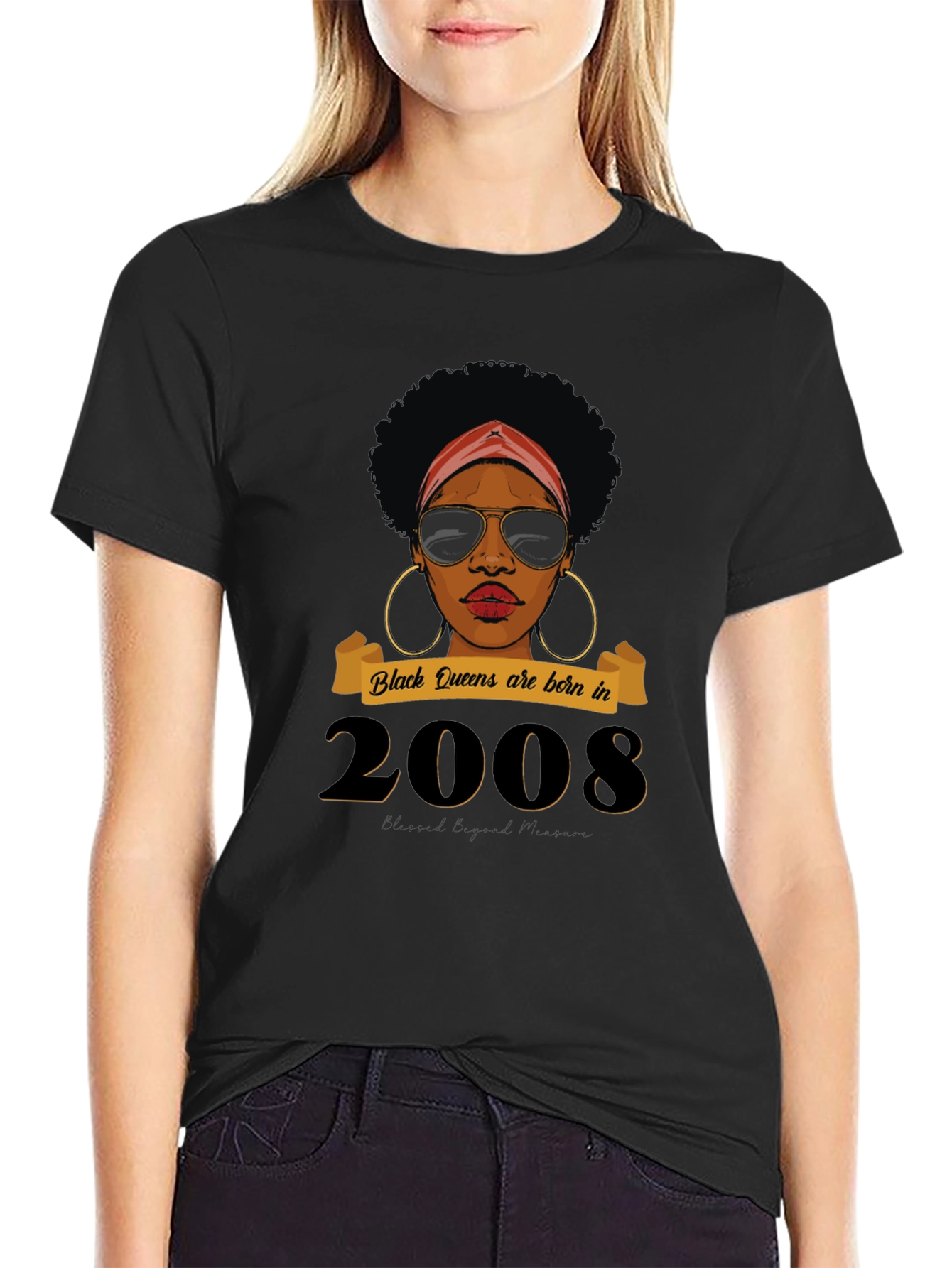 Camiseta Black Queens Nacidas en 2008