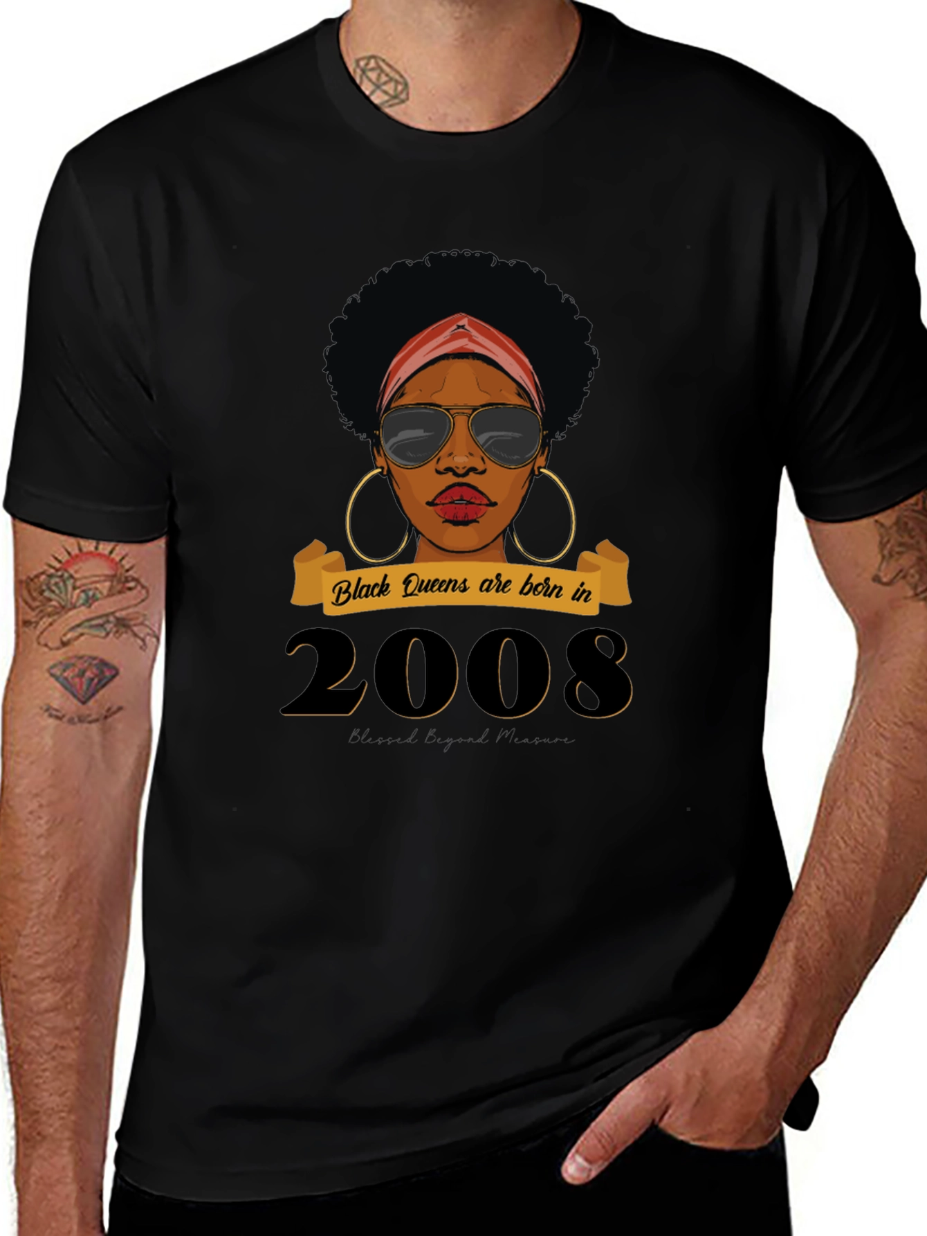 Camiseta Black Queens Nacidas en 2008