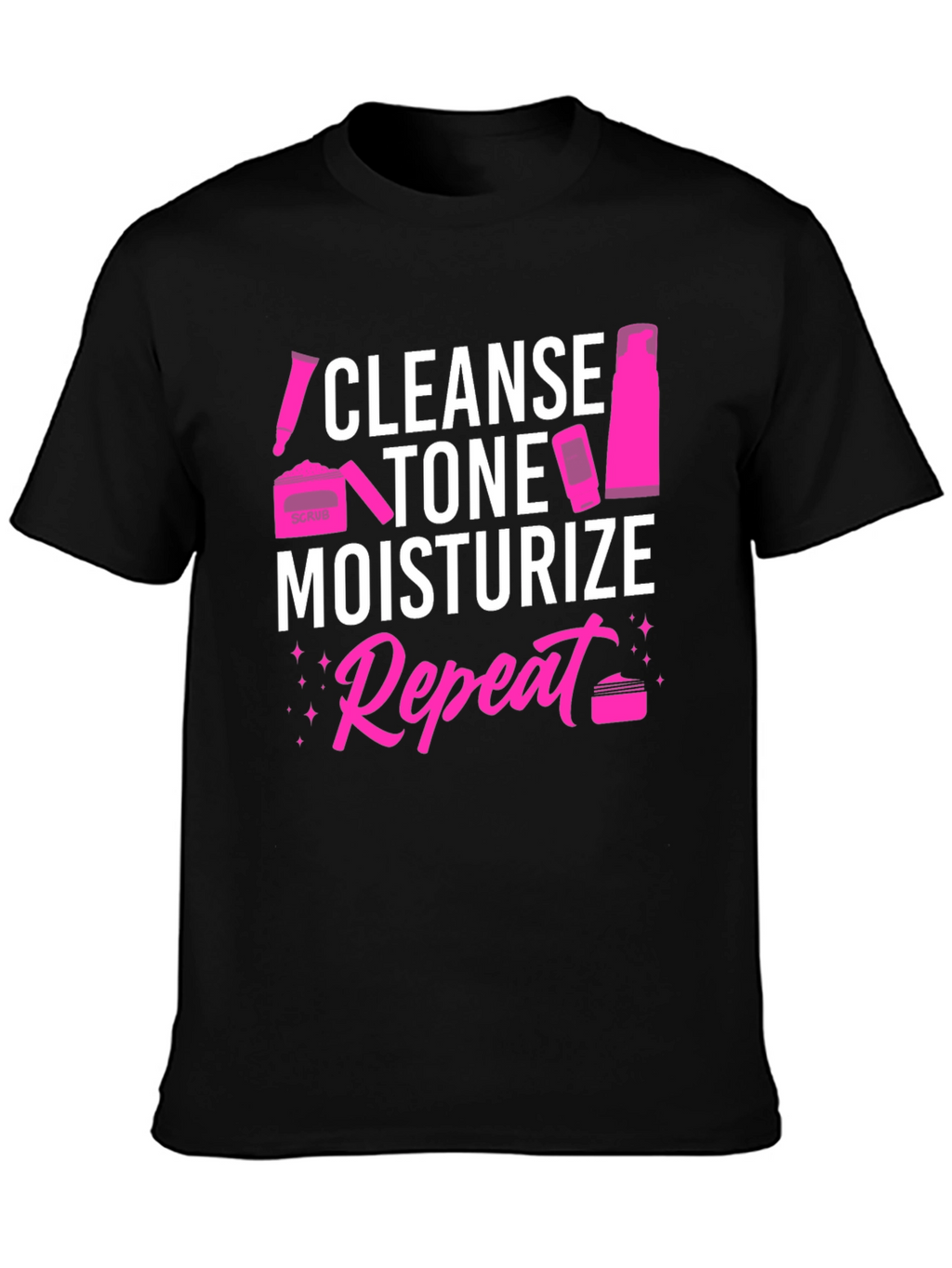 Camiseta Estética: Limpia Tonifica Hidrata Repite