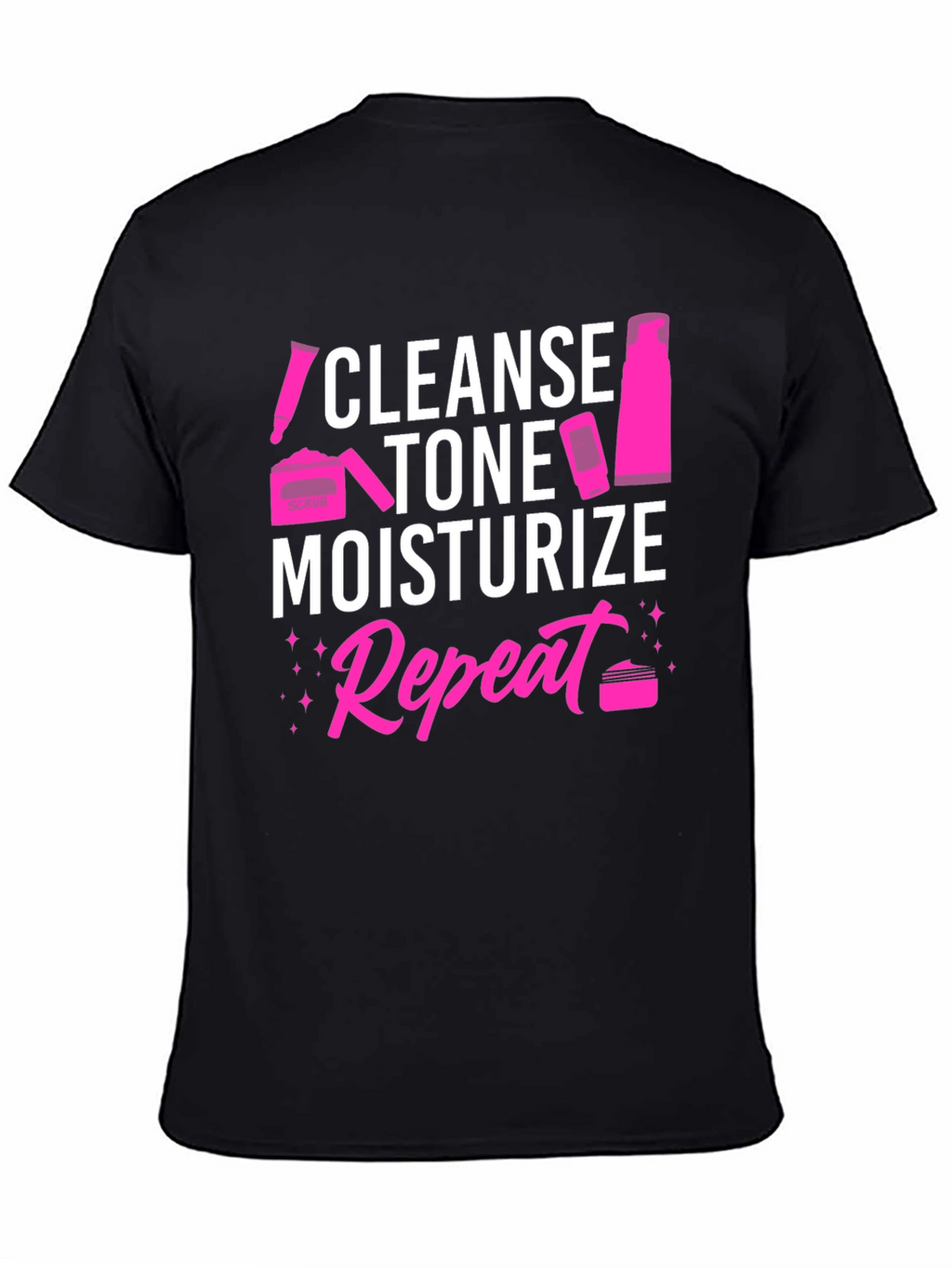 Camiseta Estética: Limpia Tonifica Hidrata Repite
