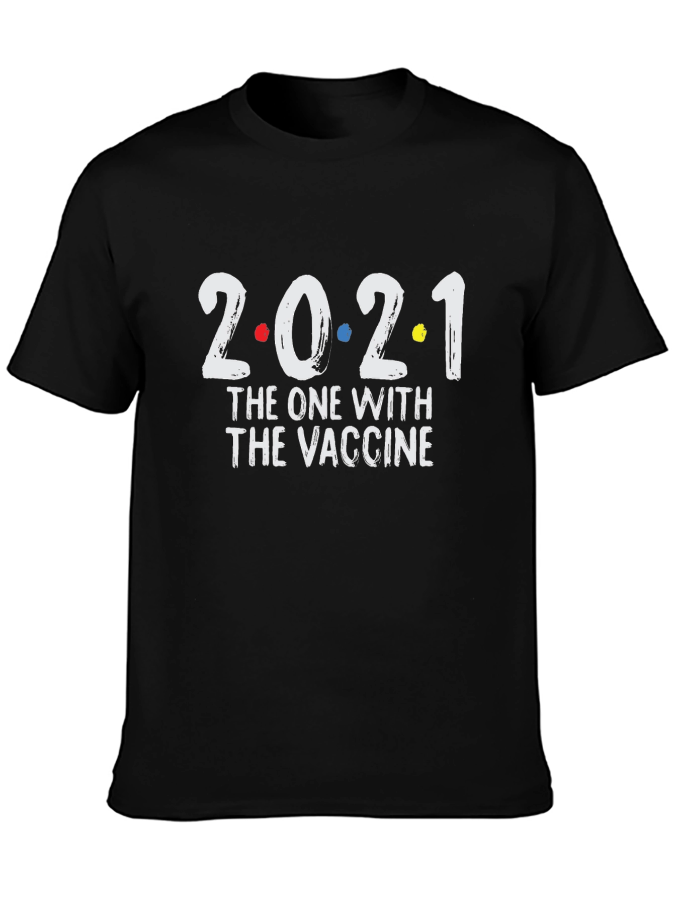 Camiseta 2021: El año de la vacuna diseño divertido