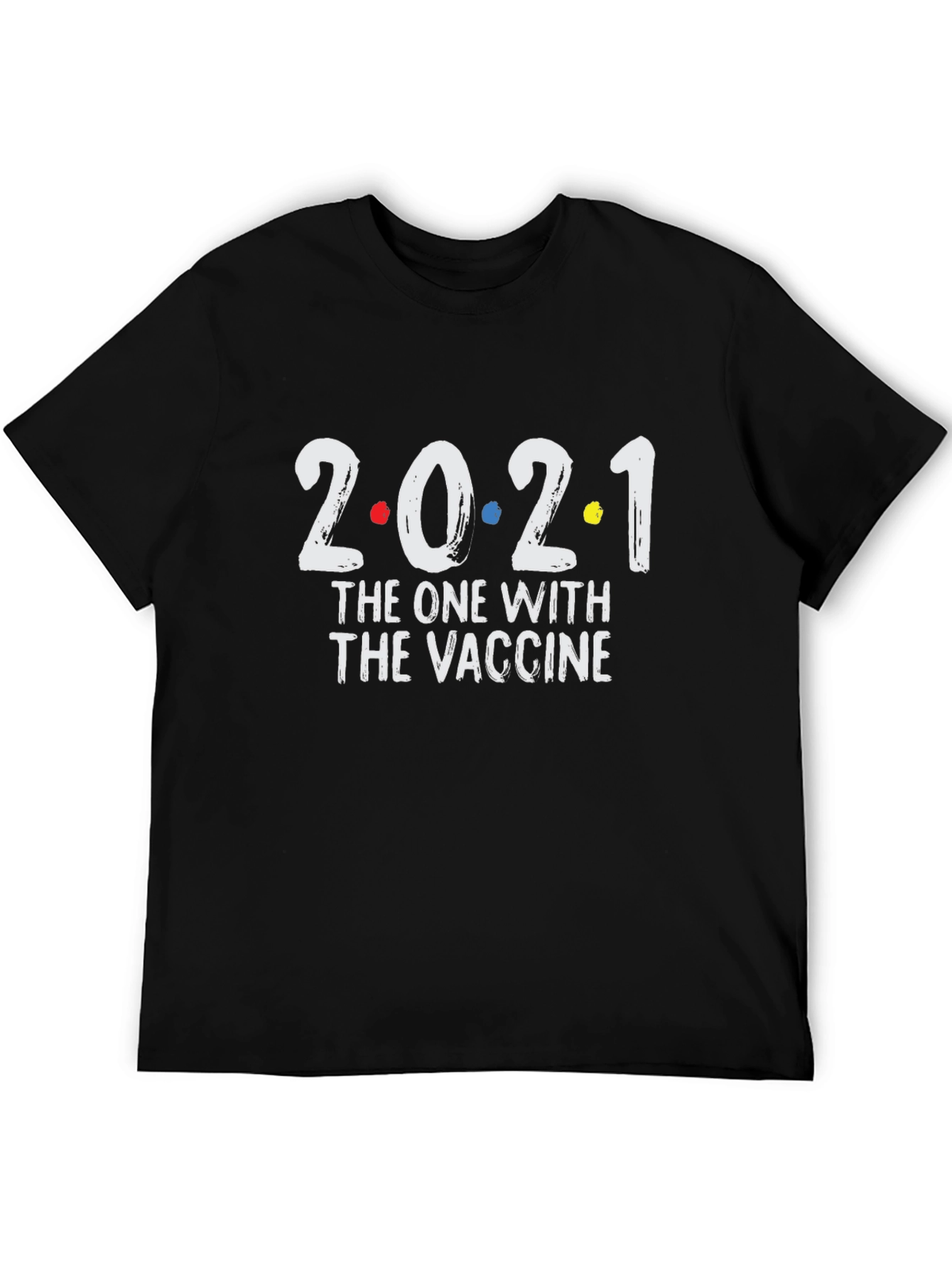 Camiseta 2021: El año de la vacuna diseño divertido