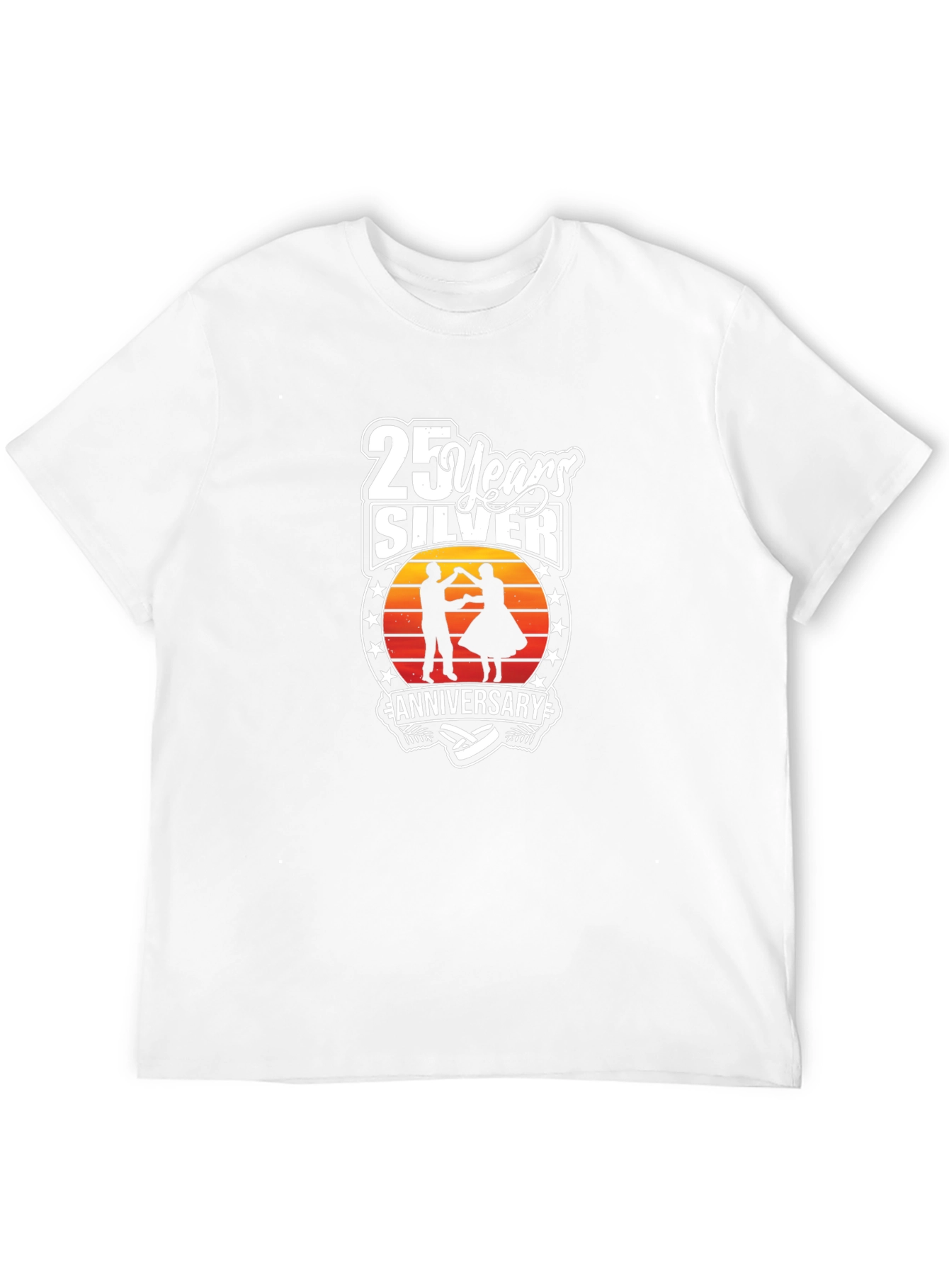 Camiseta Aniversario Plata 25 Años Diseño Único