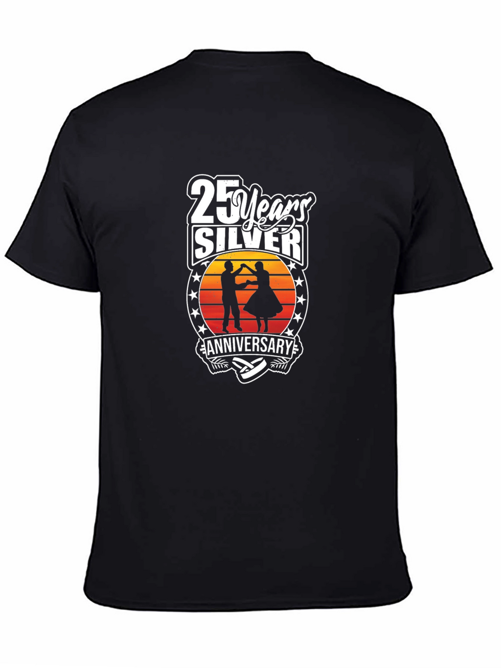 Camiseta Aniversario Plata 25 Años Diseño Único