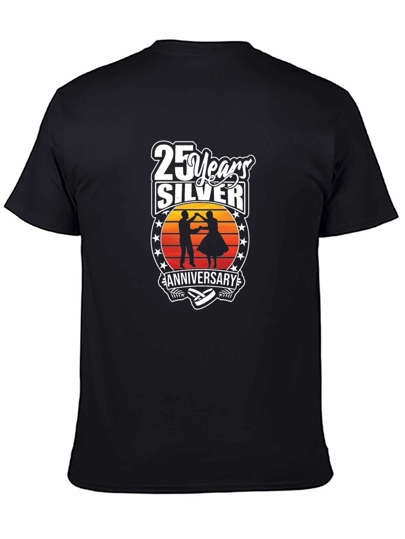 Camiseta Aniversario Plata 25 Años Diseño Único