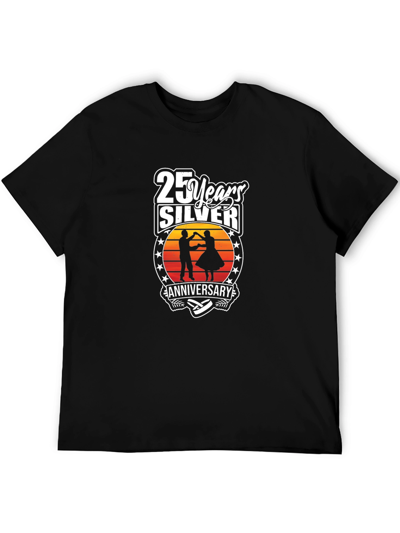 Camiseta Aniversario Plata 25 Años Diseño Único