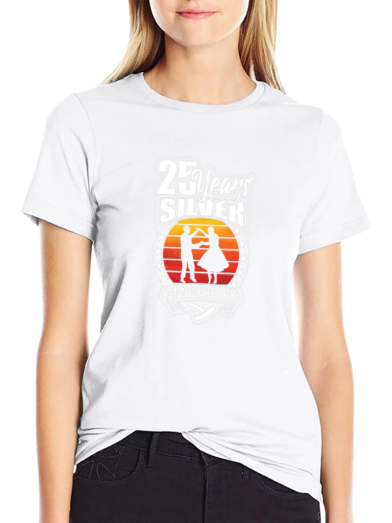 Camiseta Aniversario Plata 25 Años Diseño Único