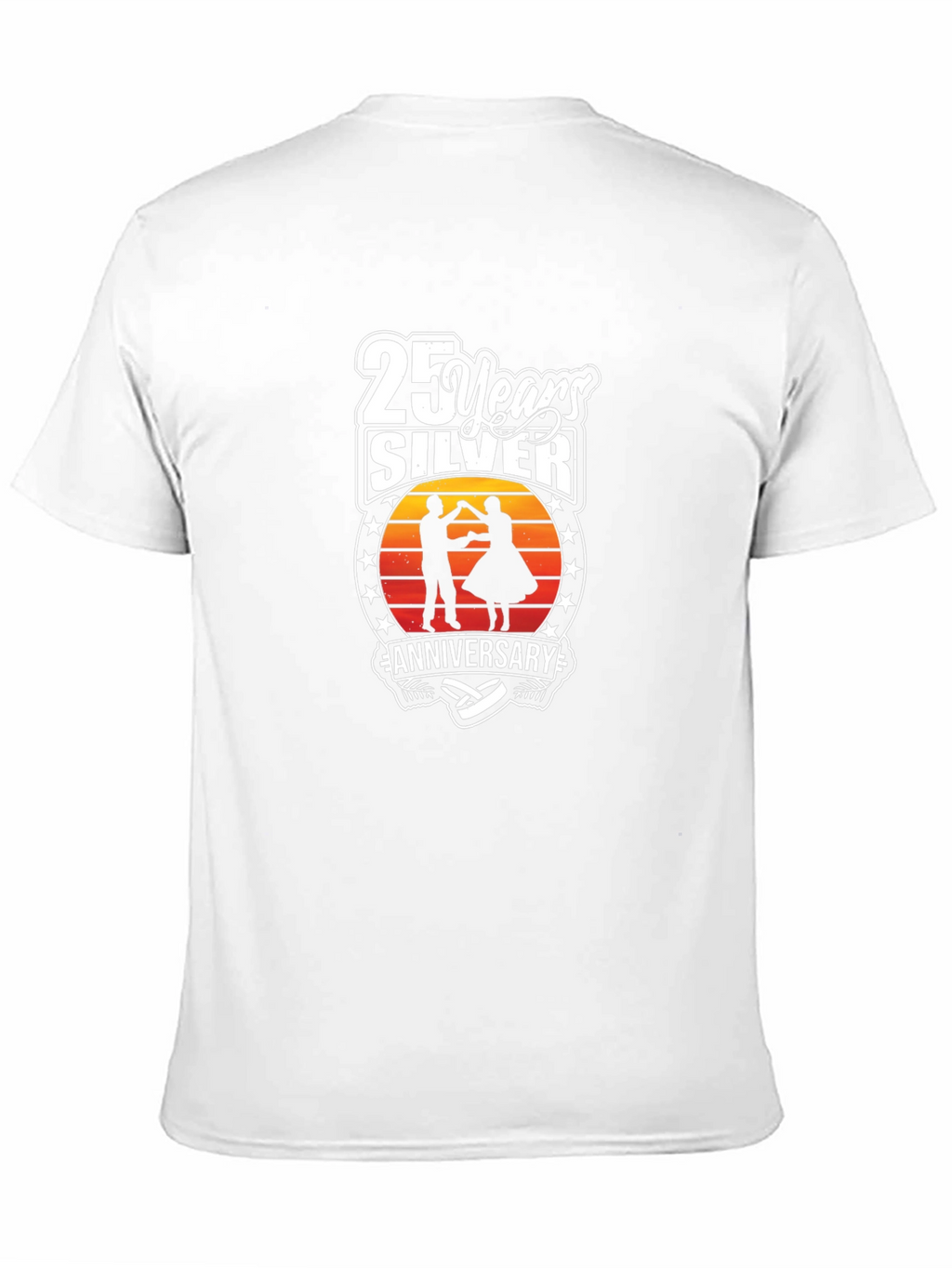 Camiseta Aniversario Plata 25 Años Diseño Único