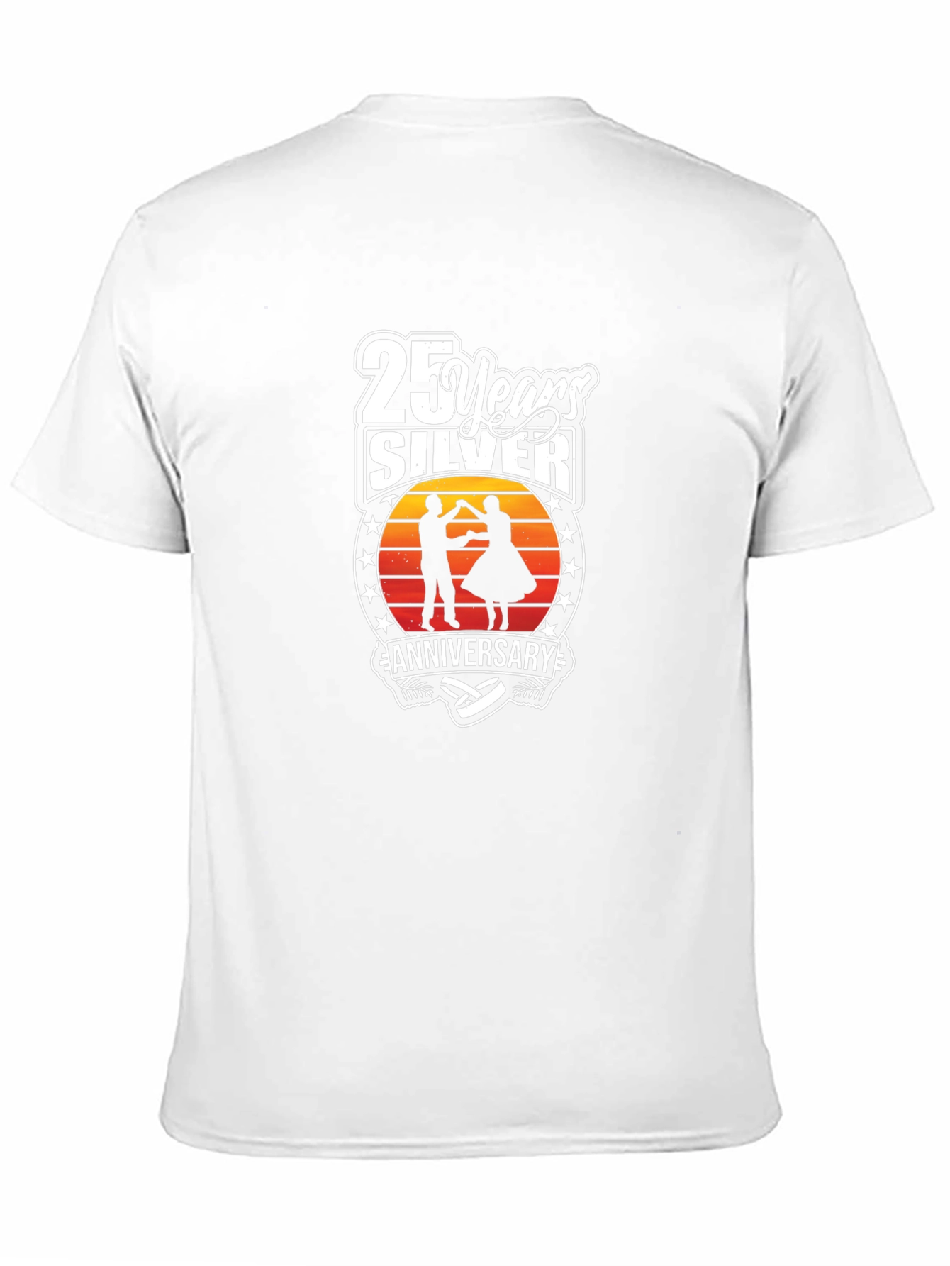 Camiseta Aniversario Plata 25 Años Diseño Único