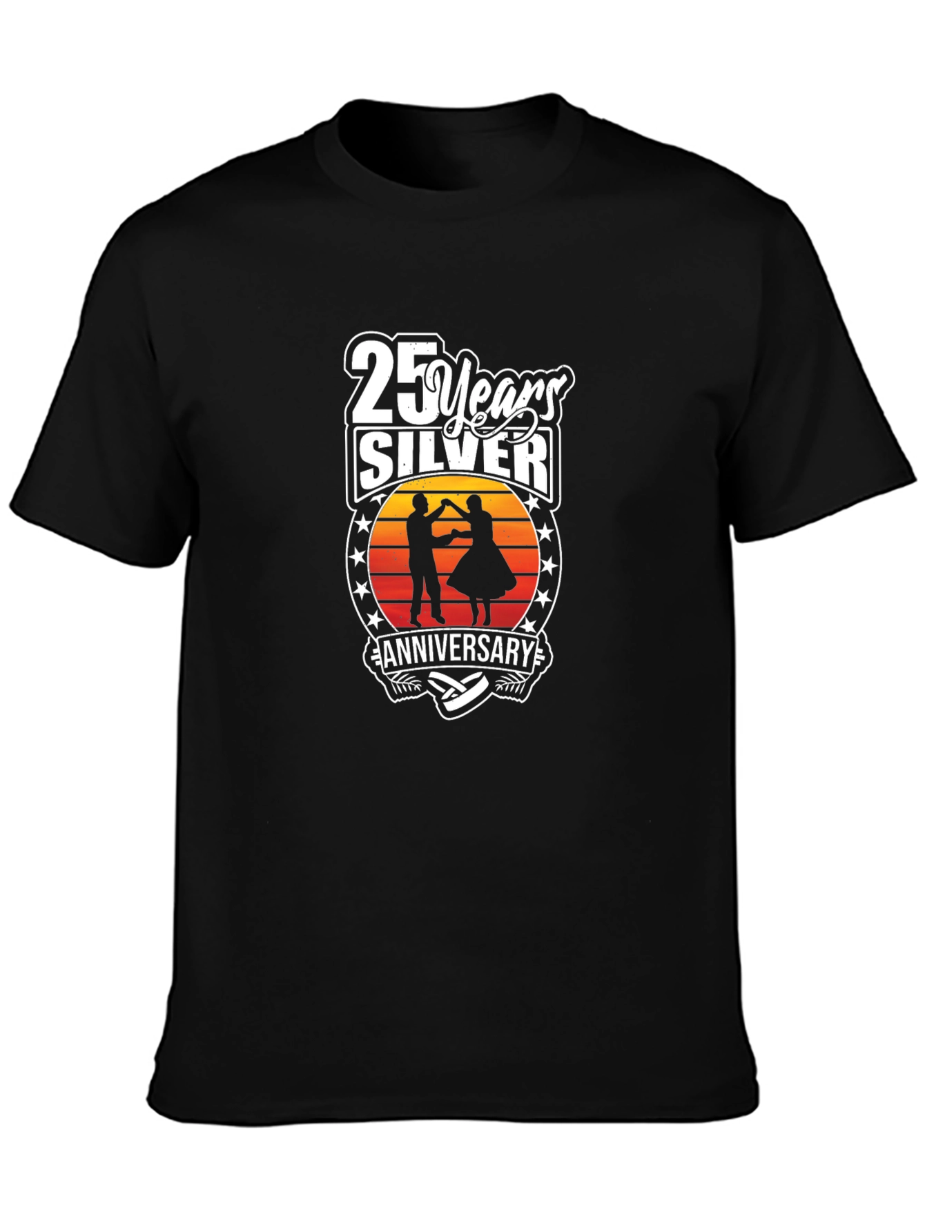 Camiseta Aniversario Plata 25 Años Diseño Único