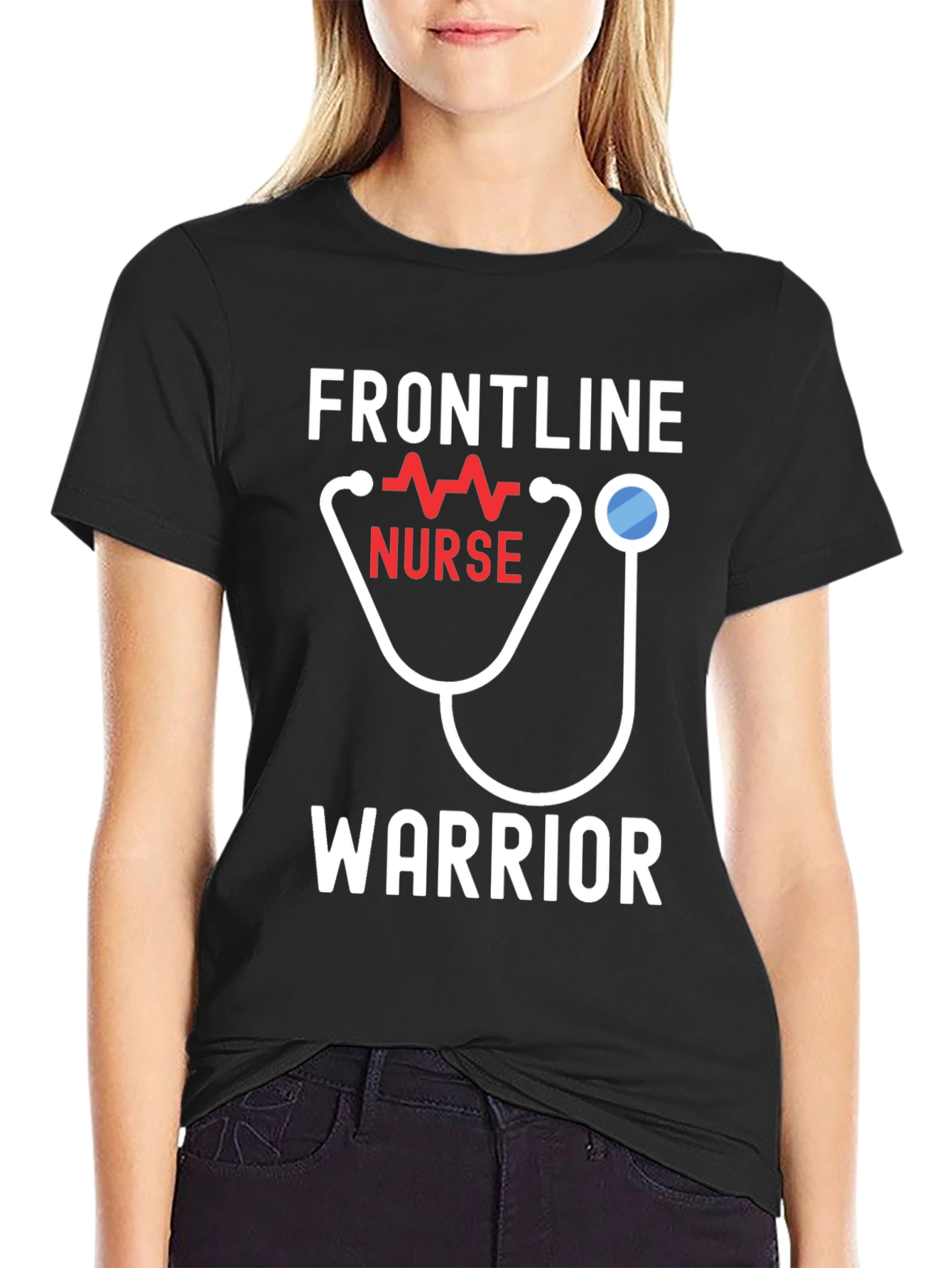 Camiseta Héroe Enfermera - Frontline Warrior