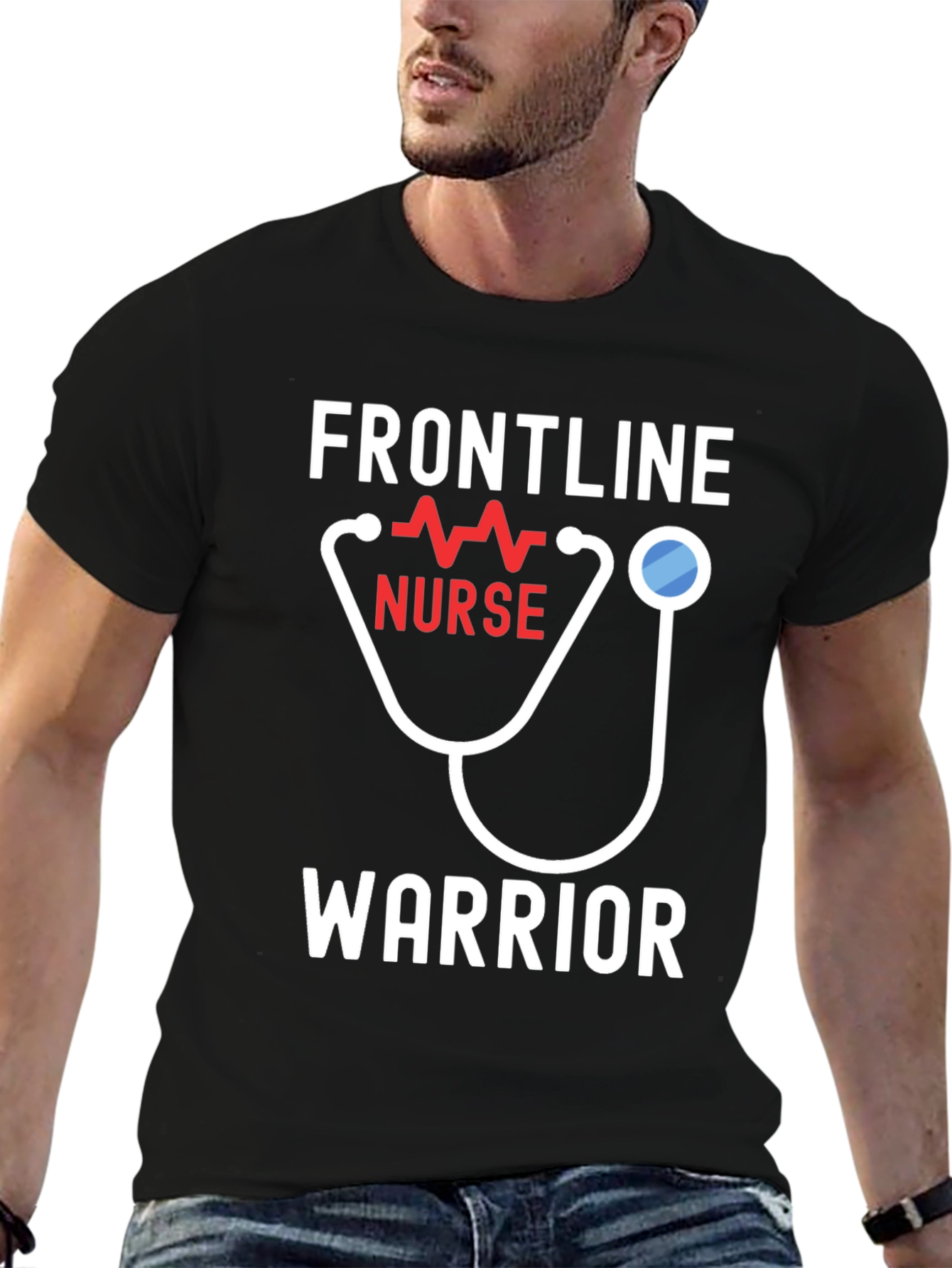 Camiseta Héroe Enfermera - Frontline Warrior