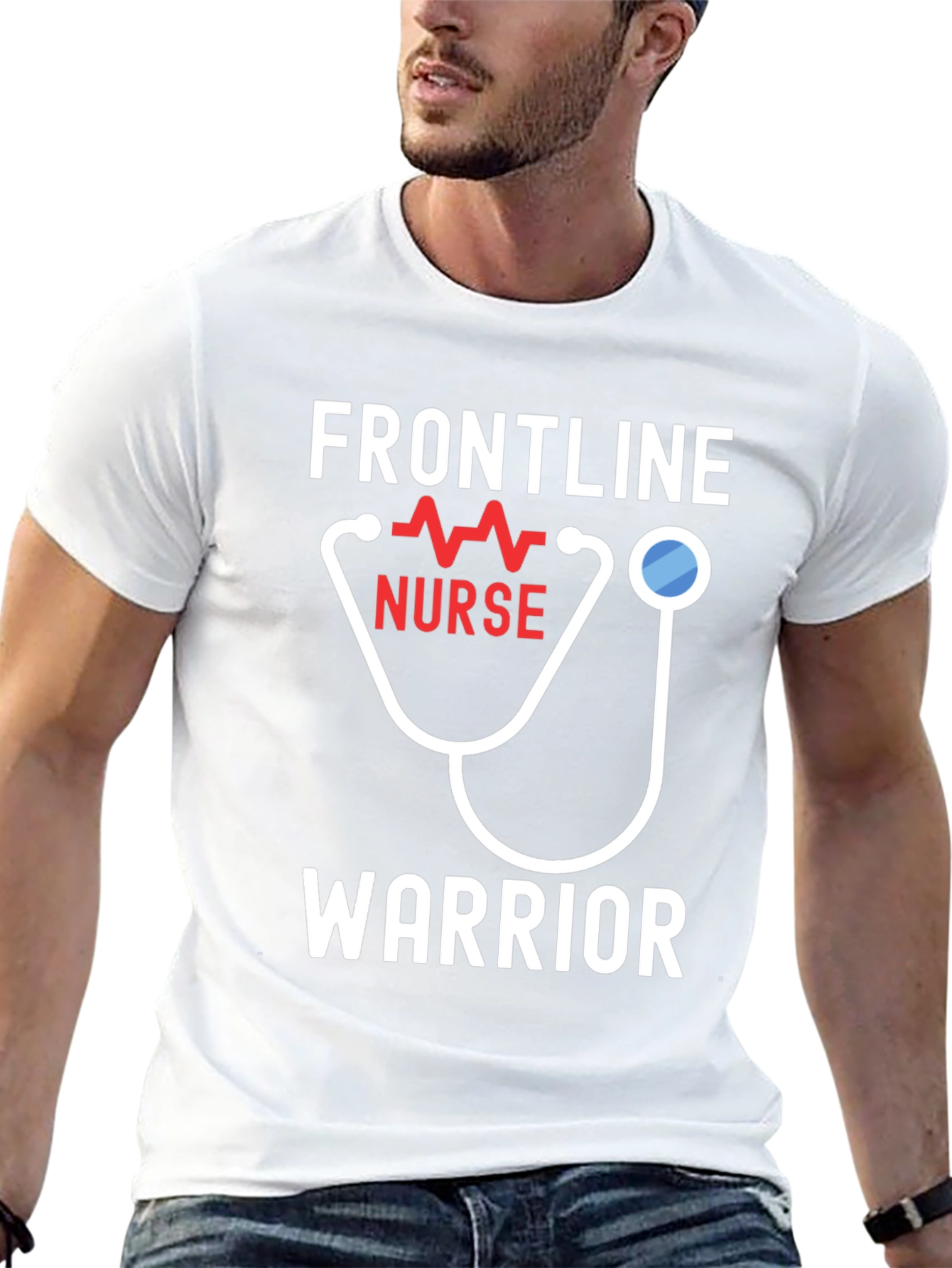 Camiseta Héroe Enfermera - Frontline Warrior