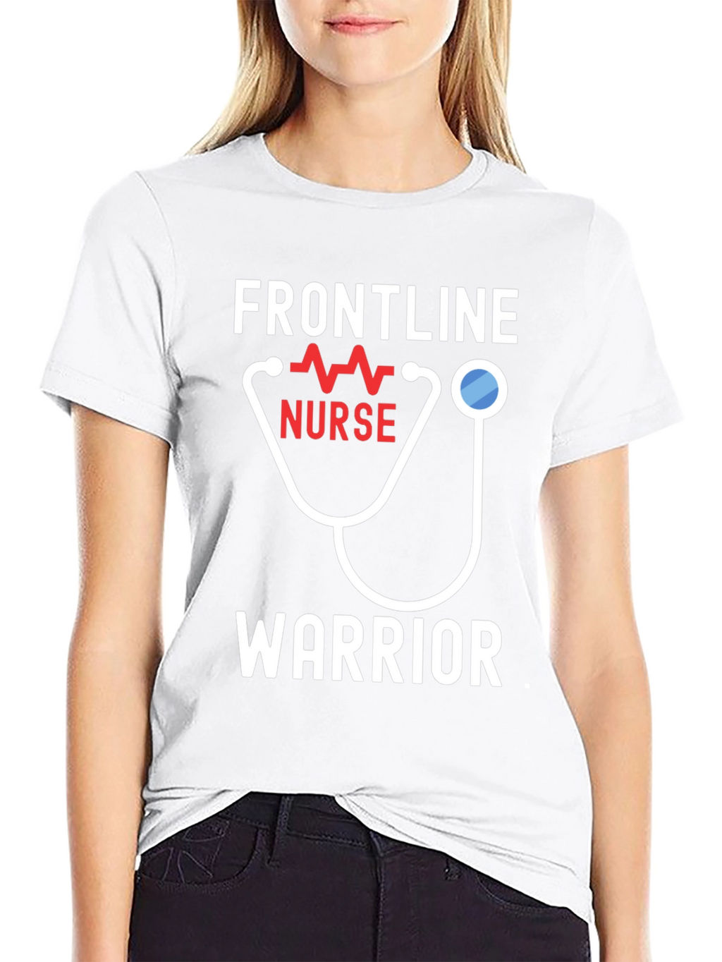 Camiseta Héroe Enfermera - Frontline Warrior