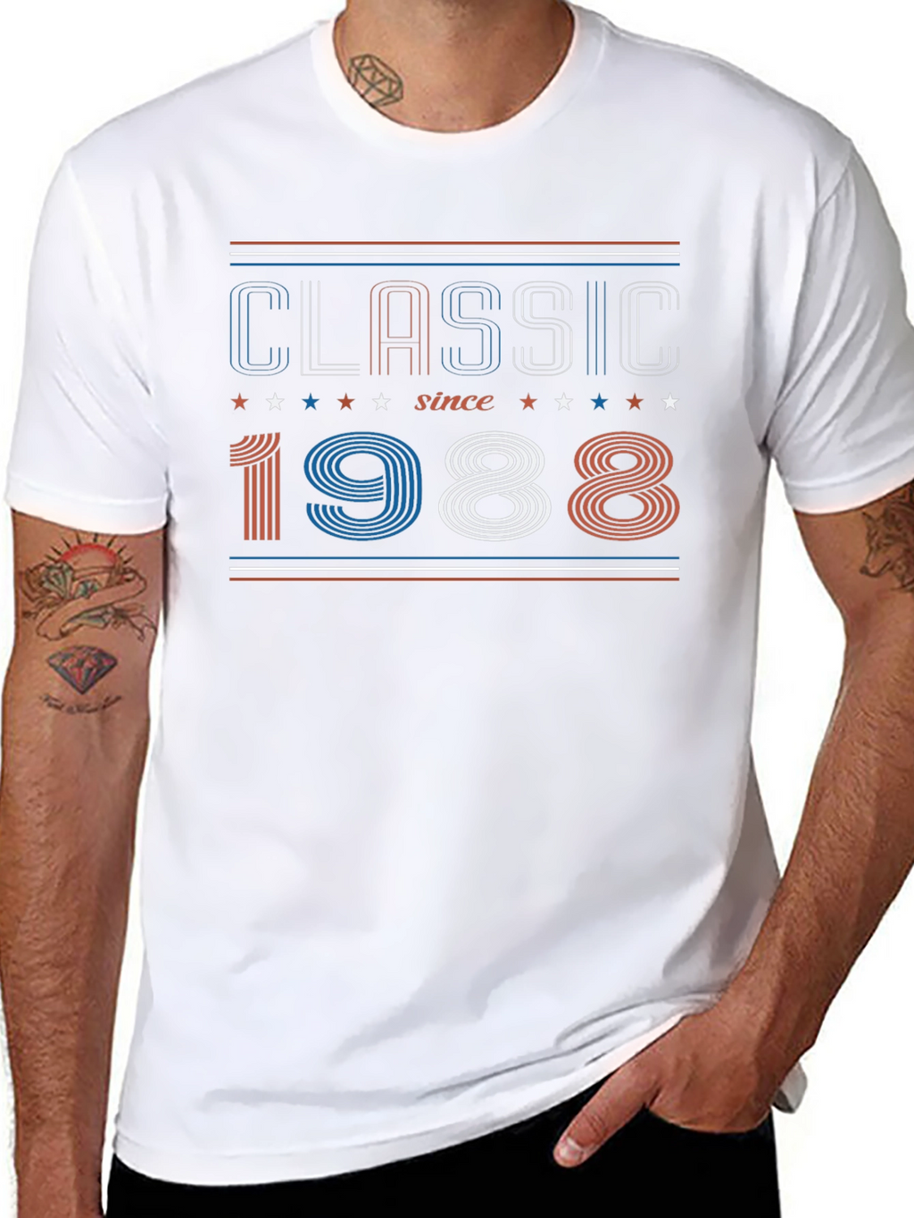 Camiseta Clásica Since 1988 Algodón Unisex