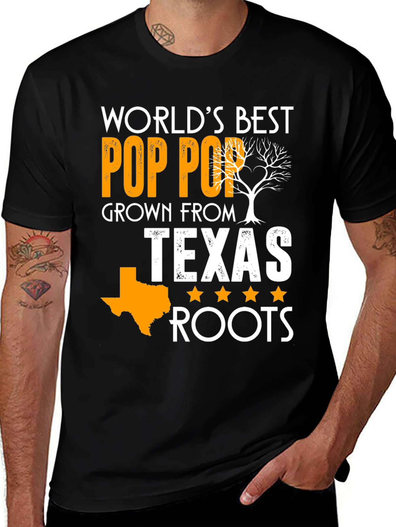 Camiseta Día del Padre - El Mejor Pop Pop de Texas