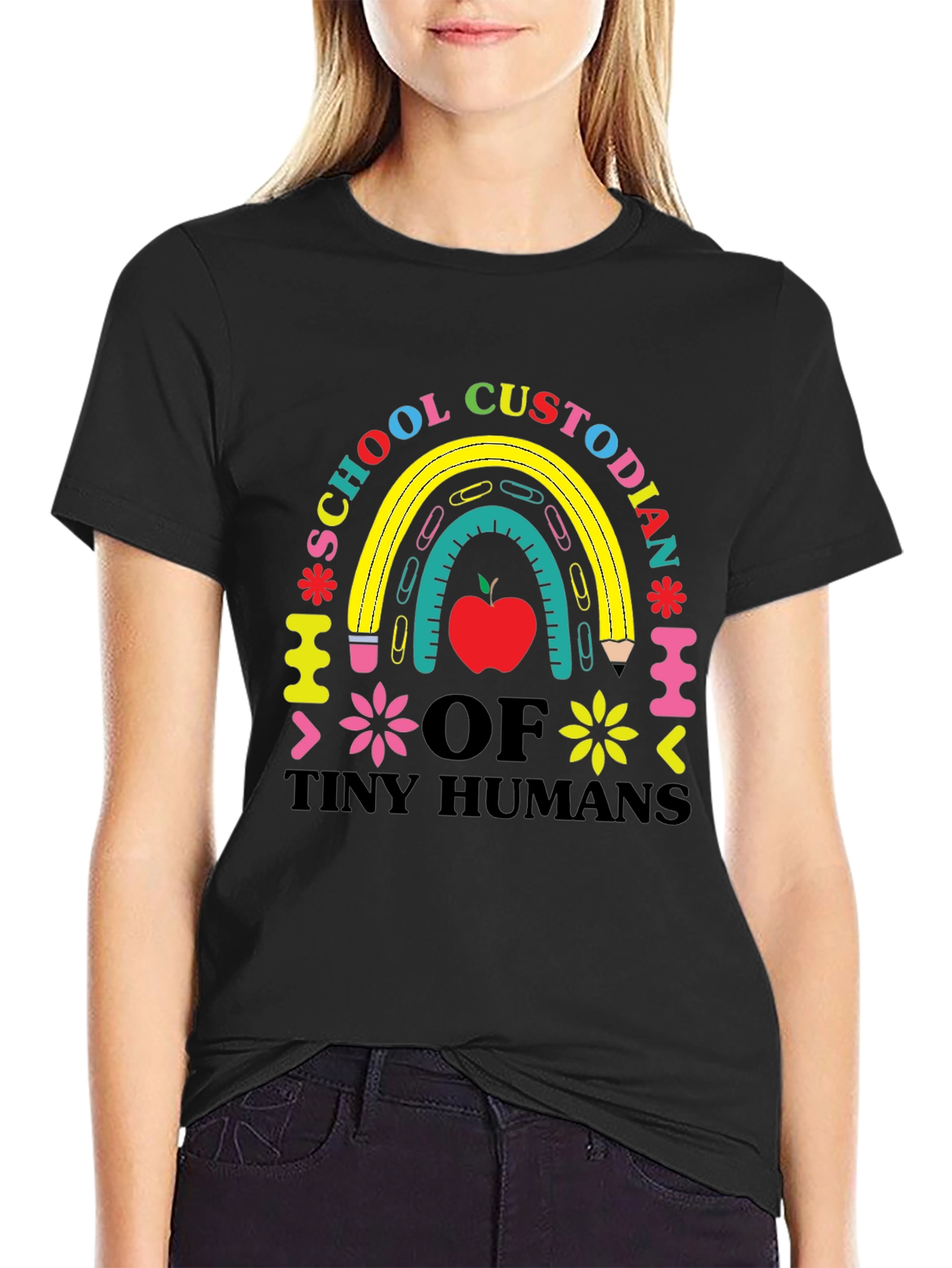Camiseta de Conserje Escolar Humanos Pequeños