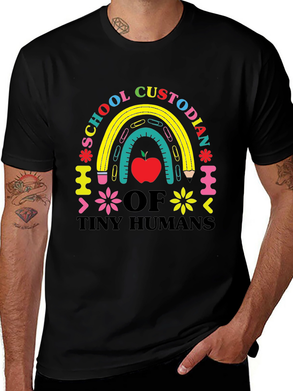 Camiseta de Conserje Escolar Humanos Pequeños