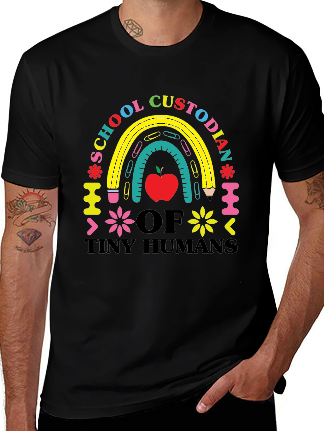 Camiseta de Conserje Escolar Humanos Pequeños