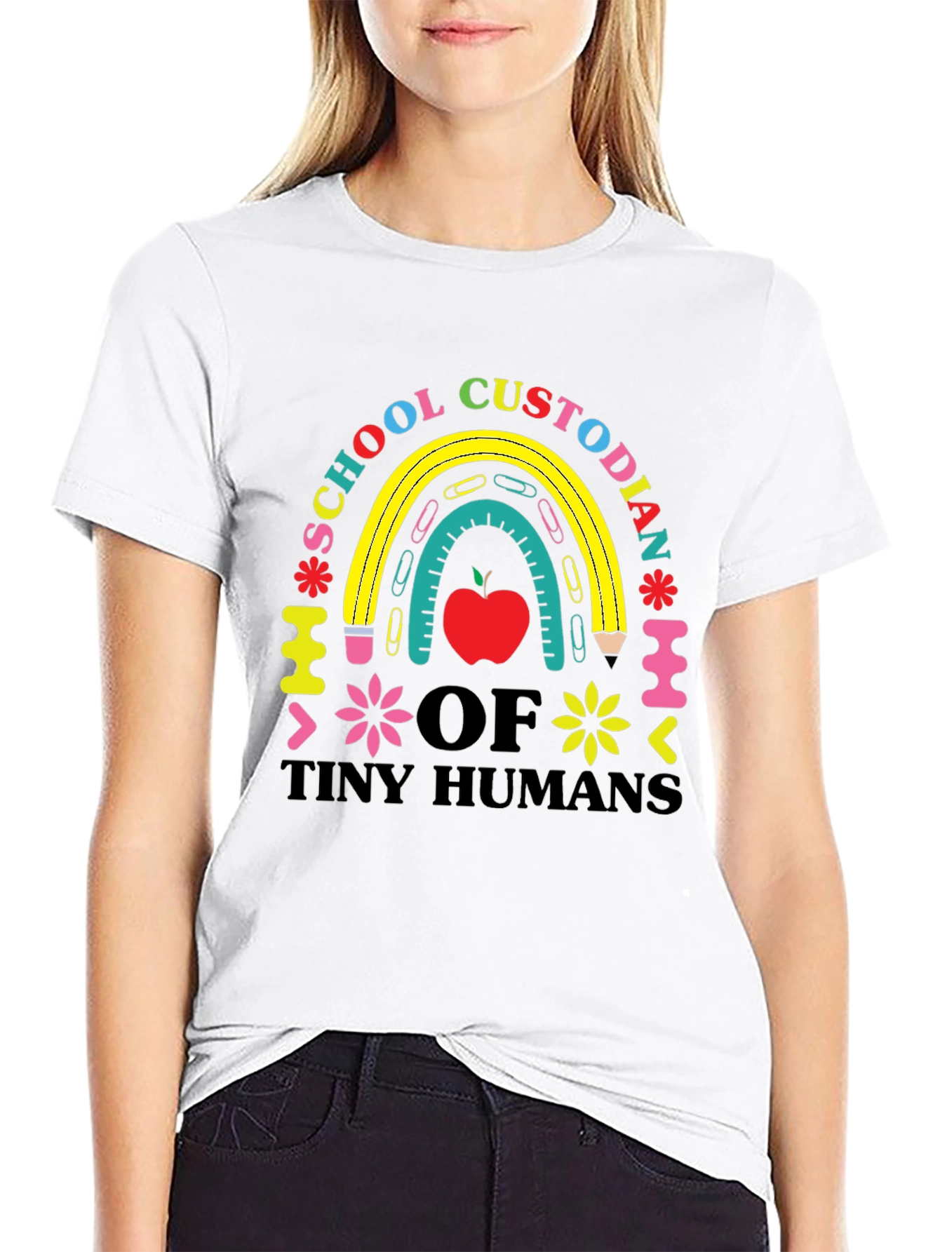 Camiseta de Conserje Escolar Humanos Pequeños