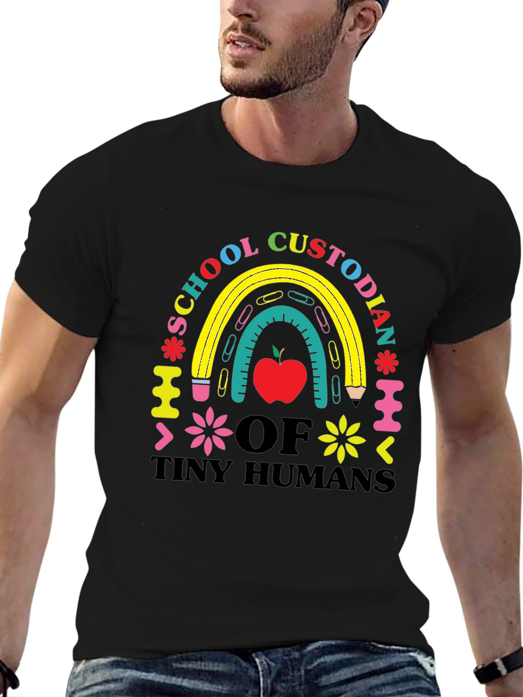 Camiseta de Conserje Escolar Humanos Pequeños