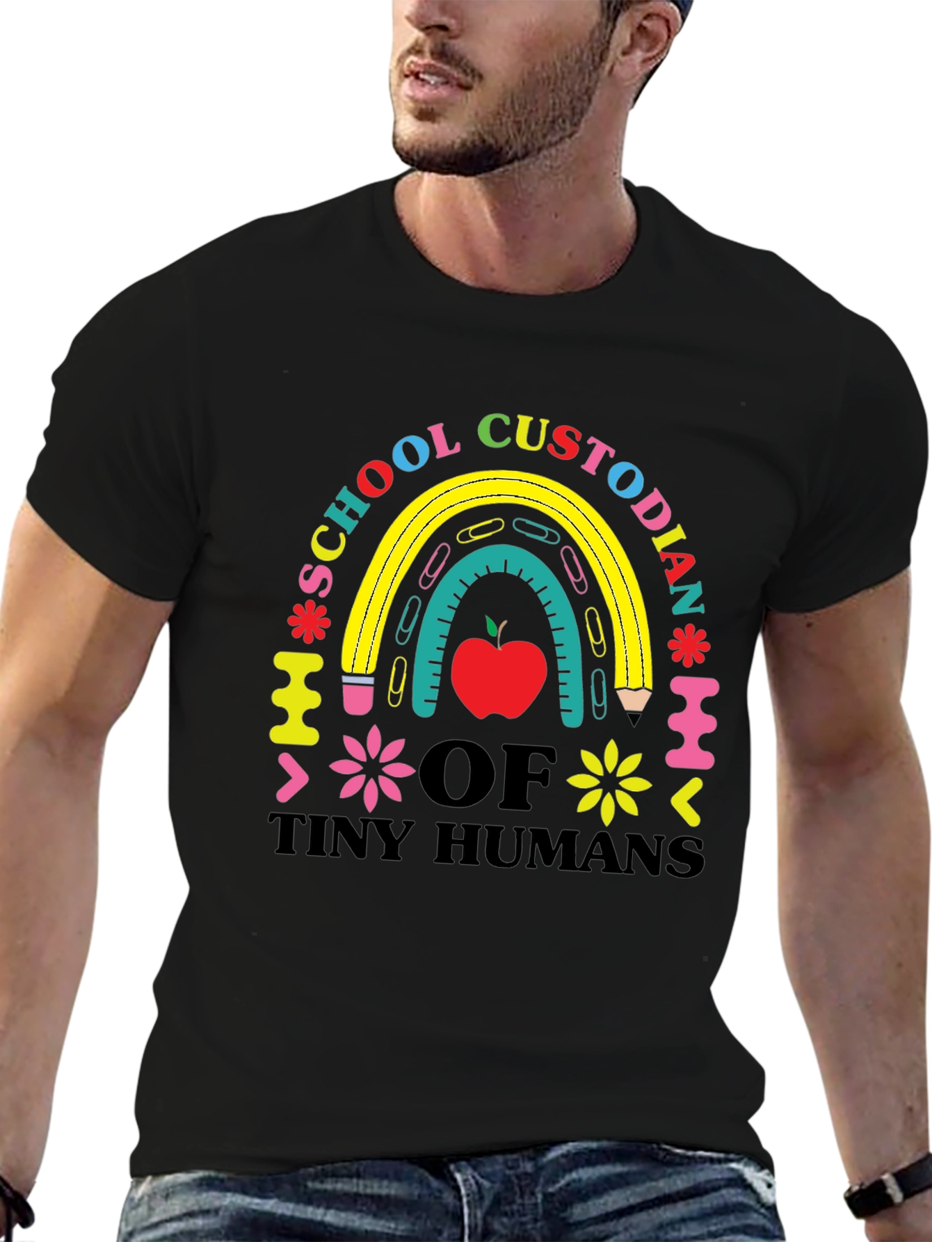 Camiseta de Conserje Escolar Humanos Pequeños