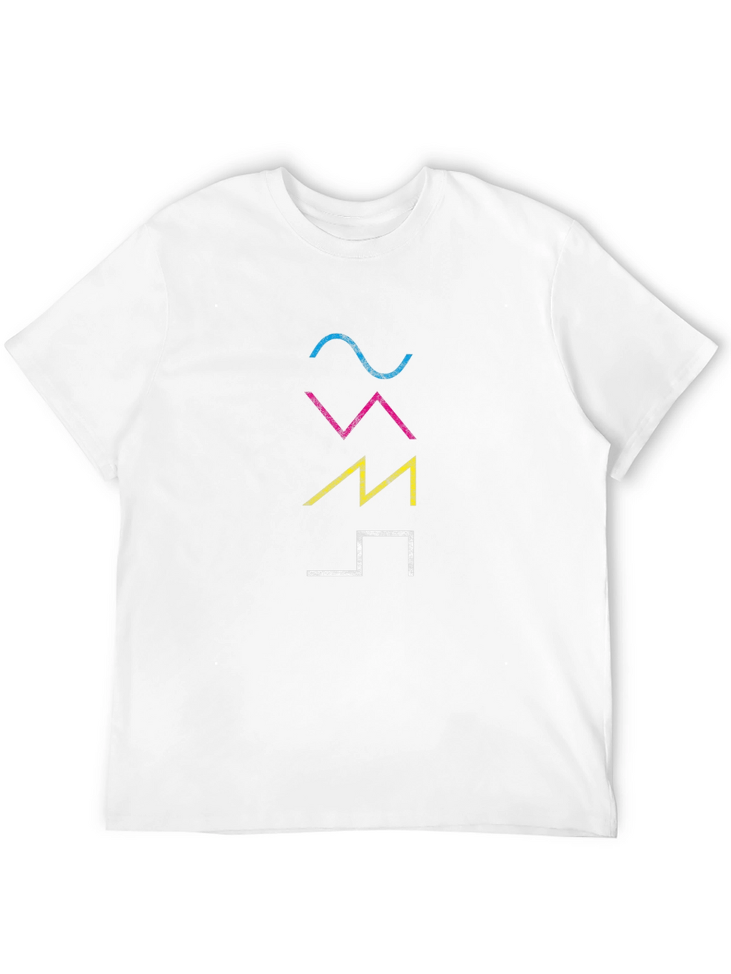 Camiseta Hombre Negra con Diseño Gráfico Abstracto