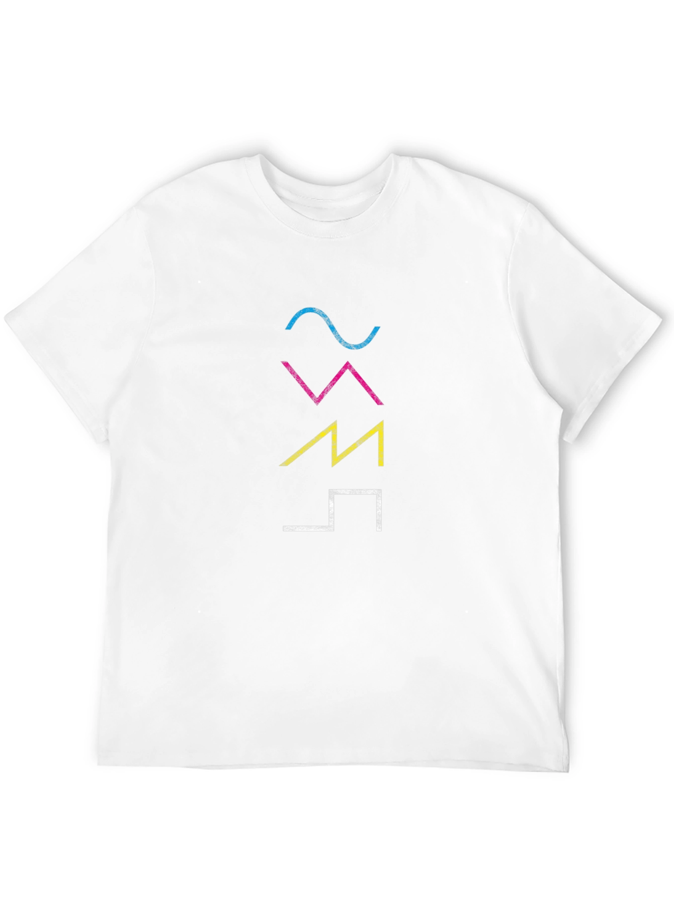 Camiseta Hombre Negra con Diseño Gráfico Abstracto