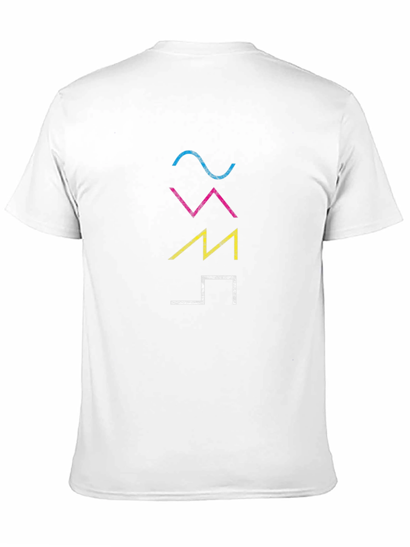 Camiseta Hombre Negra con Diseño Gráfico Abstracto