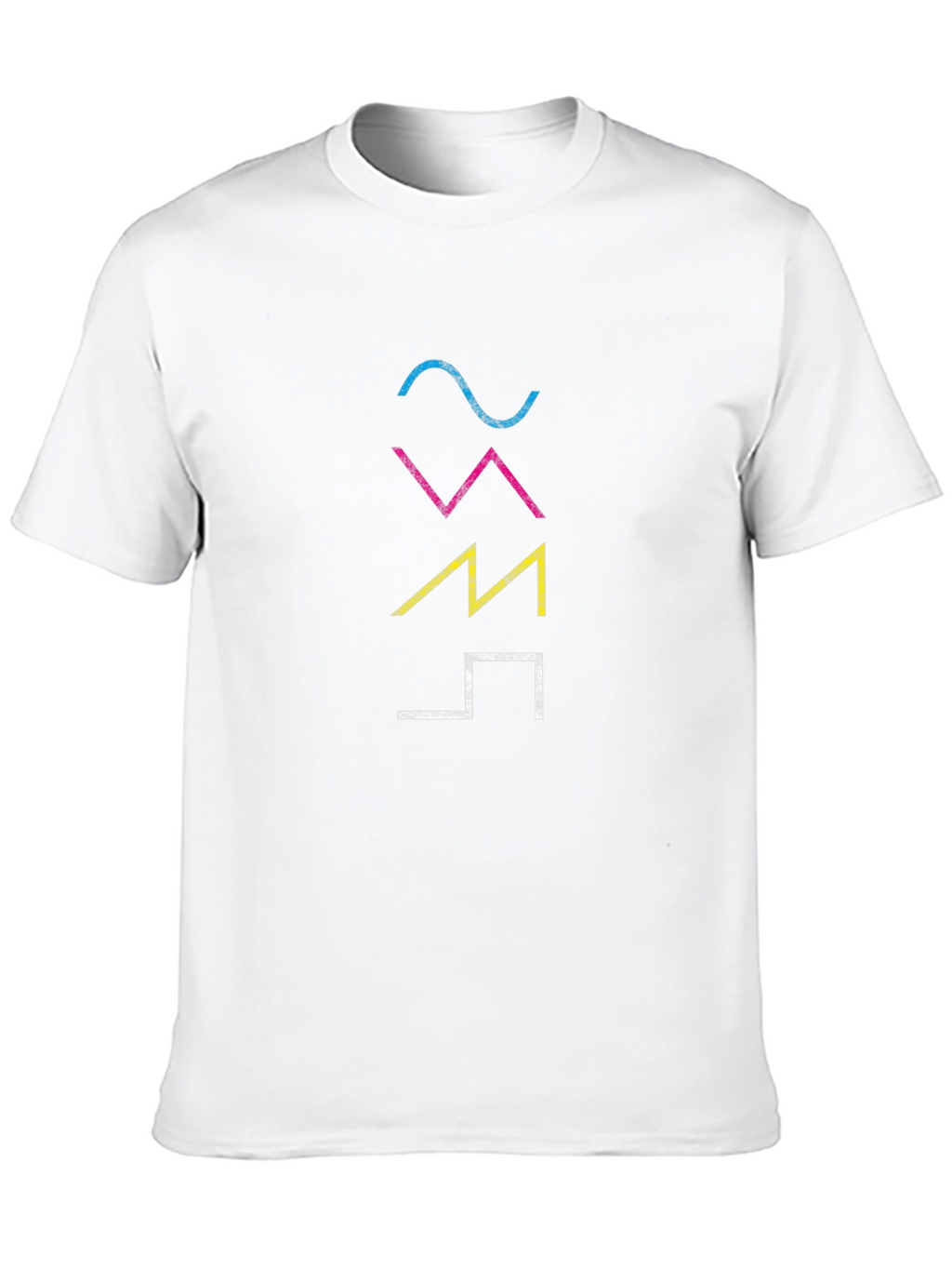 Camiseta Hombre Negra con Diseño Gráfico Abstracto