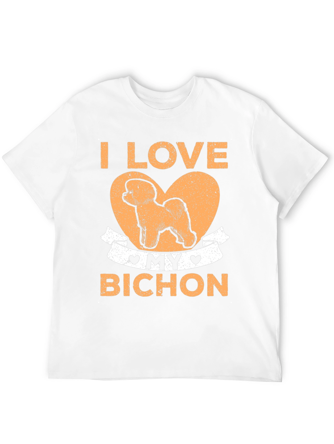Camiseta Amo a mi Bichón Negra Algodón Unisex